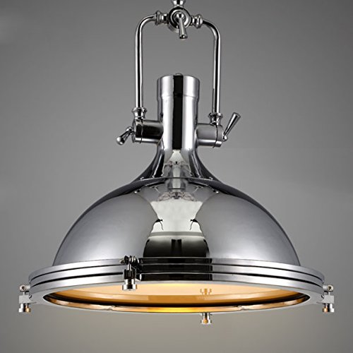 Vintage Industrial Nautical Pendant Light - 15.75