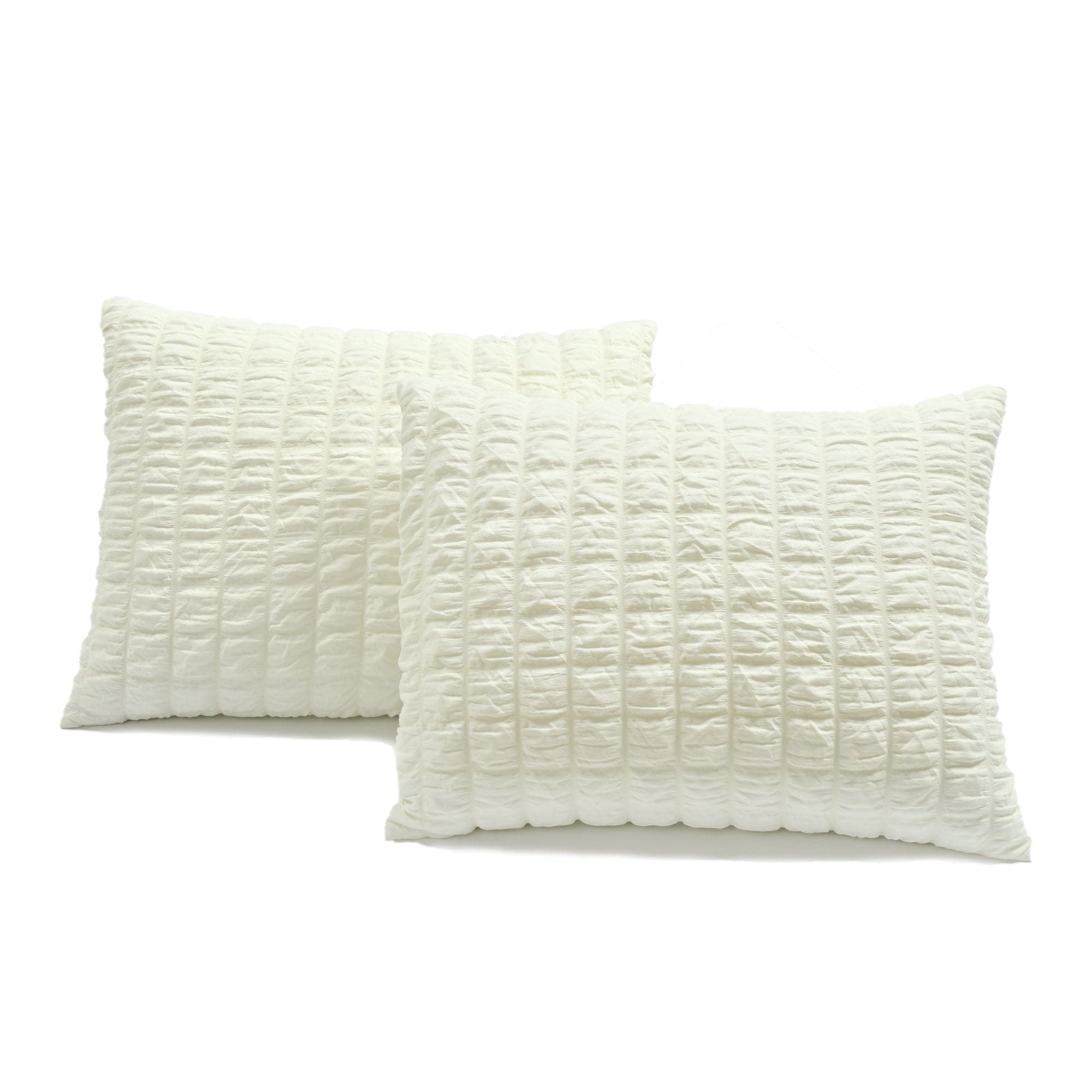 Luxury Crinkle Textured Dobby Comforter Set - Queen Size Bedding with Pillow Shams - Soft & Breathable for All Seasons - Perfect for Master Bedroom, Guest Room & Cozy Home Decor