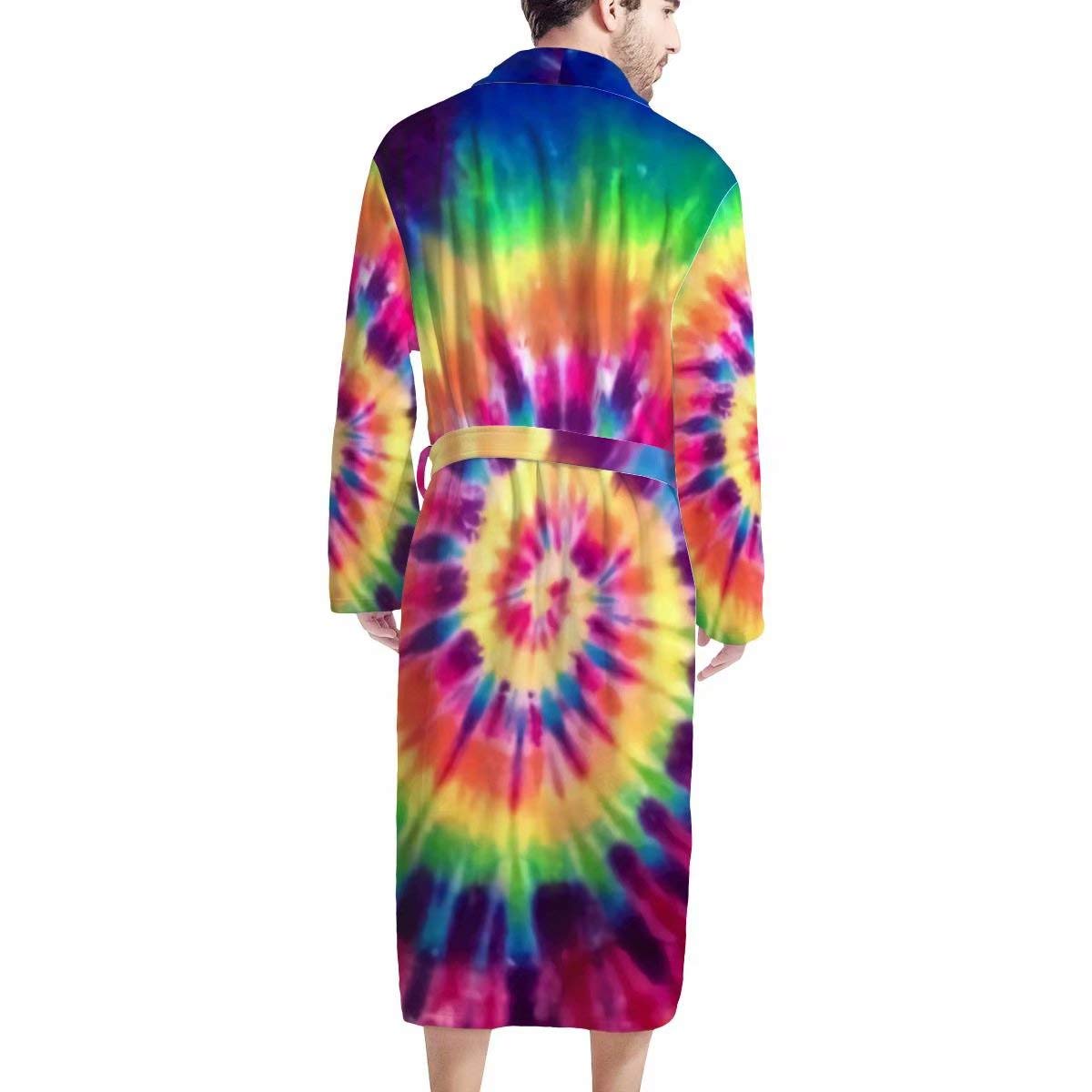 AFPANQZ Men's Lightweight Waffle Bathrobe with Pockets - Full Length Long Sleeve Sleepwear, Big & Tall Pajama Shawl Nightgown - Perfect for Lounging, Spa Days & Cozy Home Relaxation