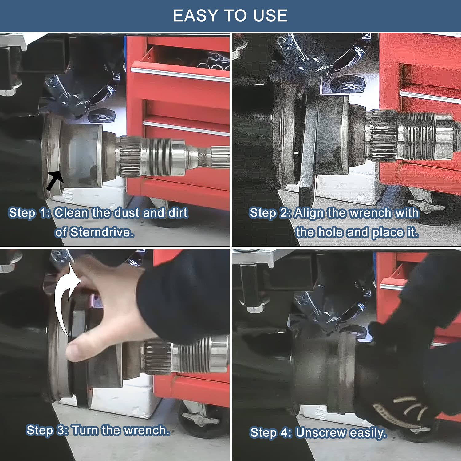 Bravo 3 Bearing Retainer Install Tool Kit - Compatible with Bravo 3 Outdrives, Replaces OEM 91-8053741 & 805374-1 - Perfect for Marine Engine Repair and Boat Maintenance