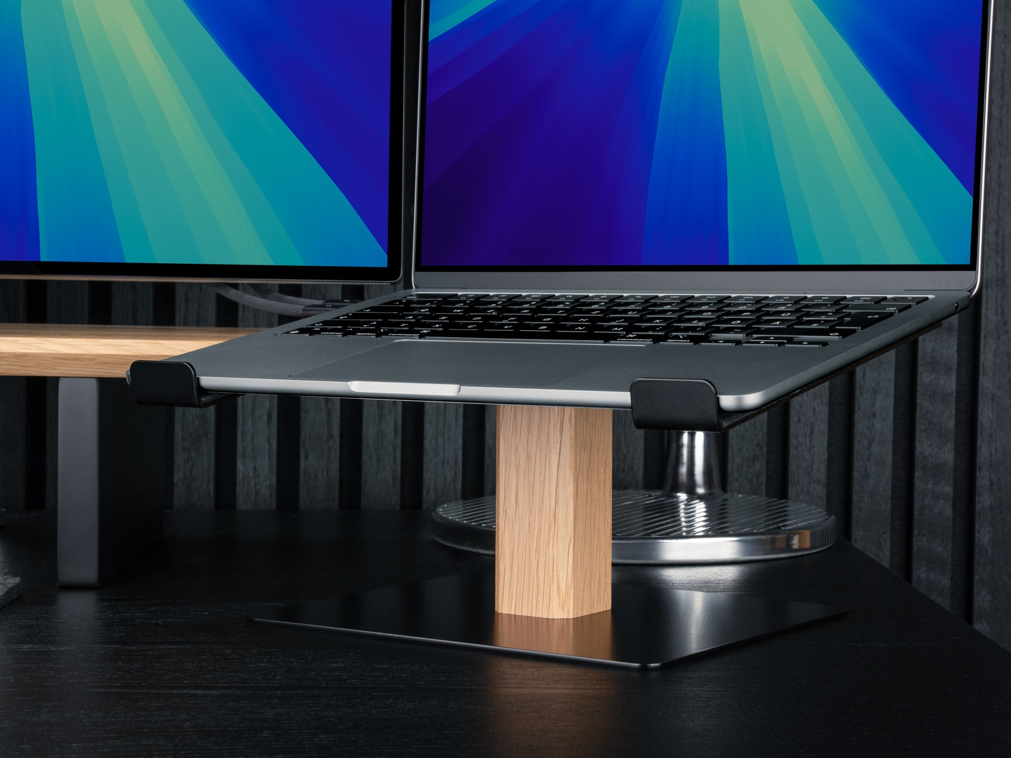 Ergonomic Adjustable Laptop Stand for Desk - Portable & Foldable Aluminum Computer Stand for MacBook, iPad, Notebook - Perfect for Home Office, Workstation & Travel Use