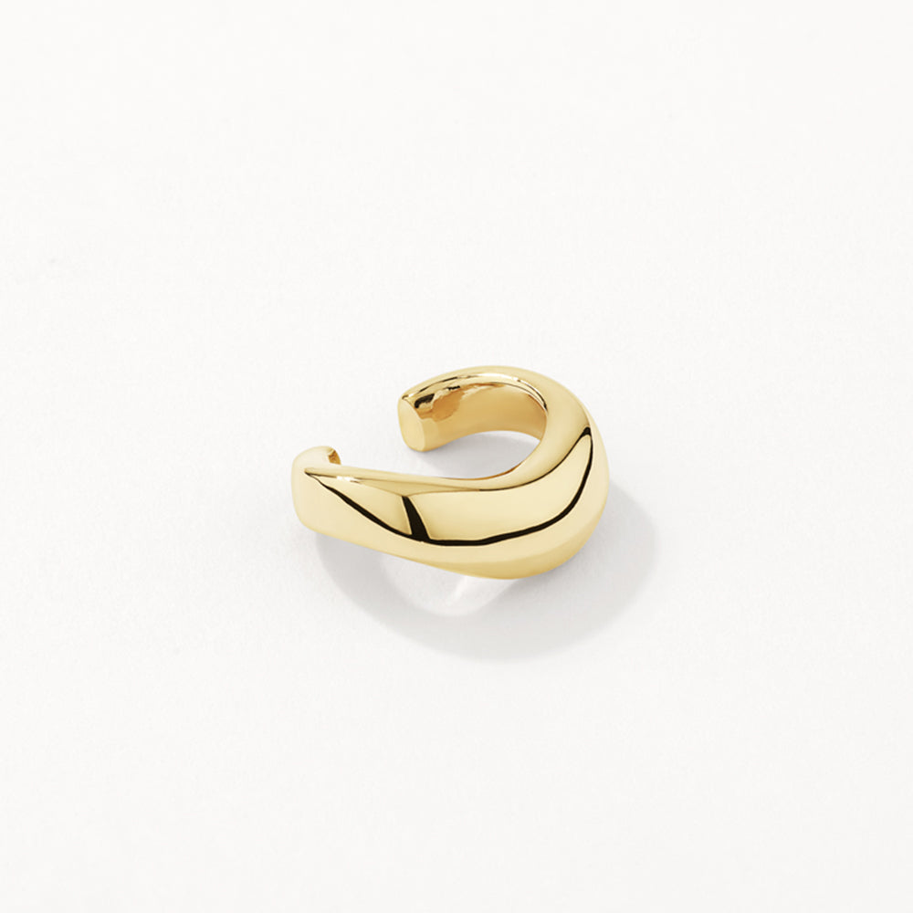 Gold Wave Ear Cuff - Trendy Non-Pierced Ear Cuff Jewelry for Women - Perfect for Parties, Weddings & Everyday Fashion Accessories