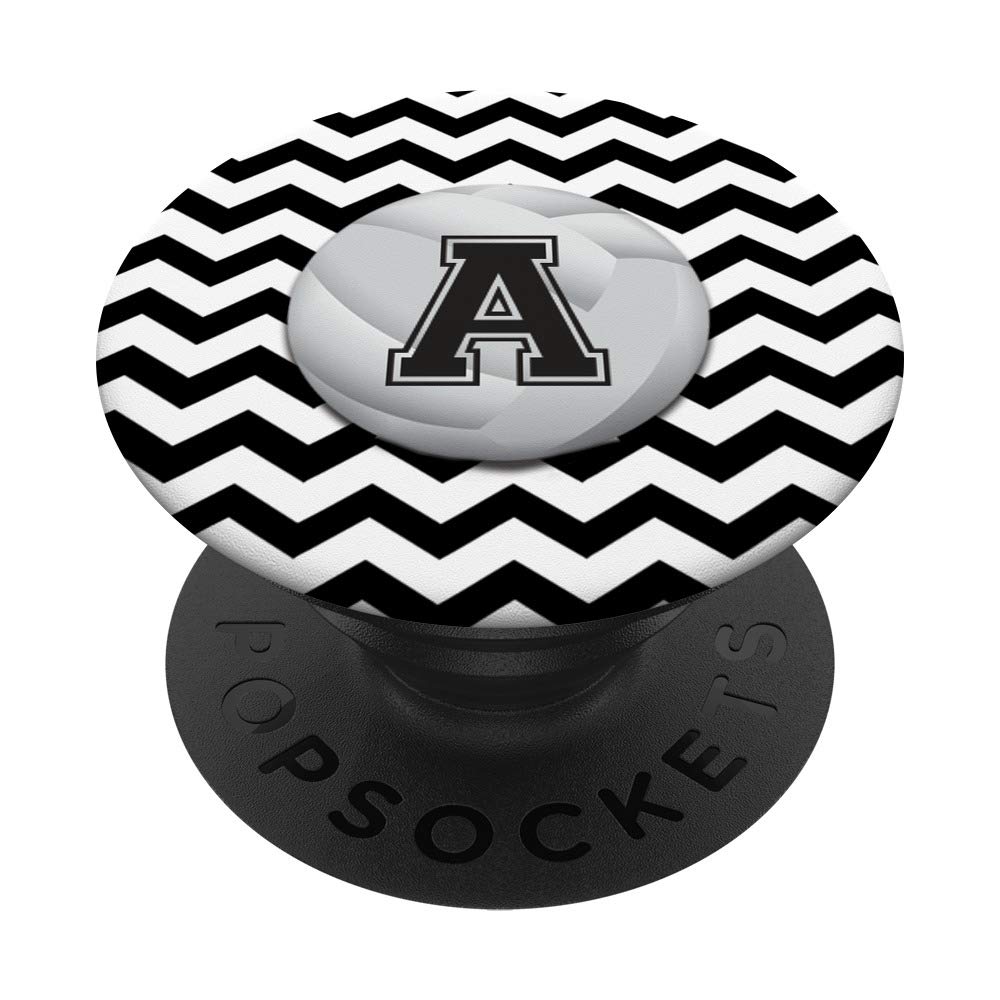 Volleyball Monogram Personalized First or Last Initial A - Custom Sports Gift for Players, Fans & Coaches - Perfect for Jerseys, Bags & Accessories