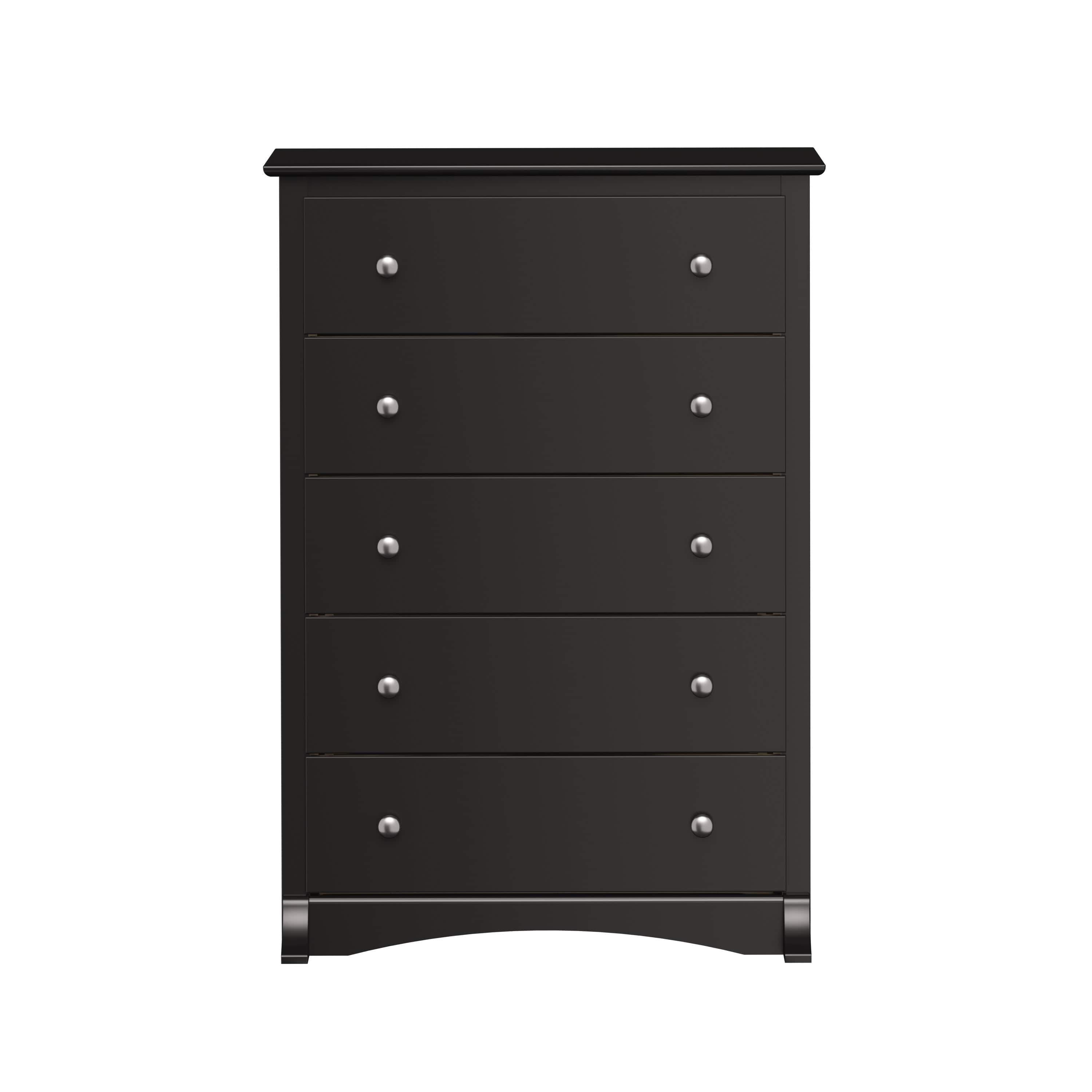 Sonoma 5-Drawer Dresser Chest - White, Black, Gray, Blue & Beige | Bedroom Storage Organizer for Clothes & Accessories