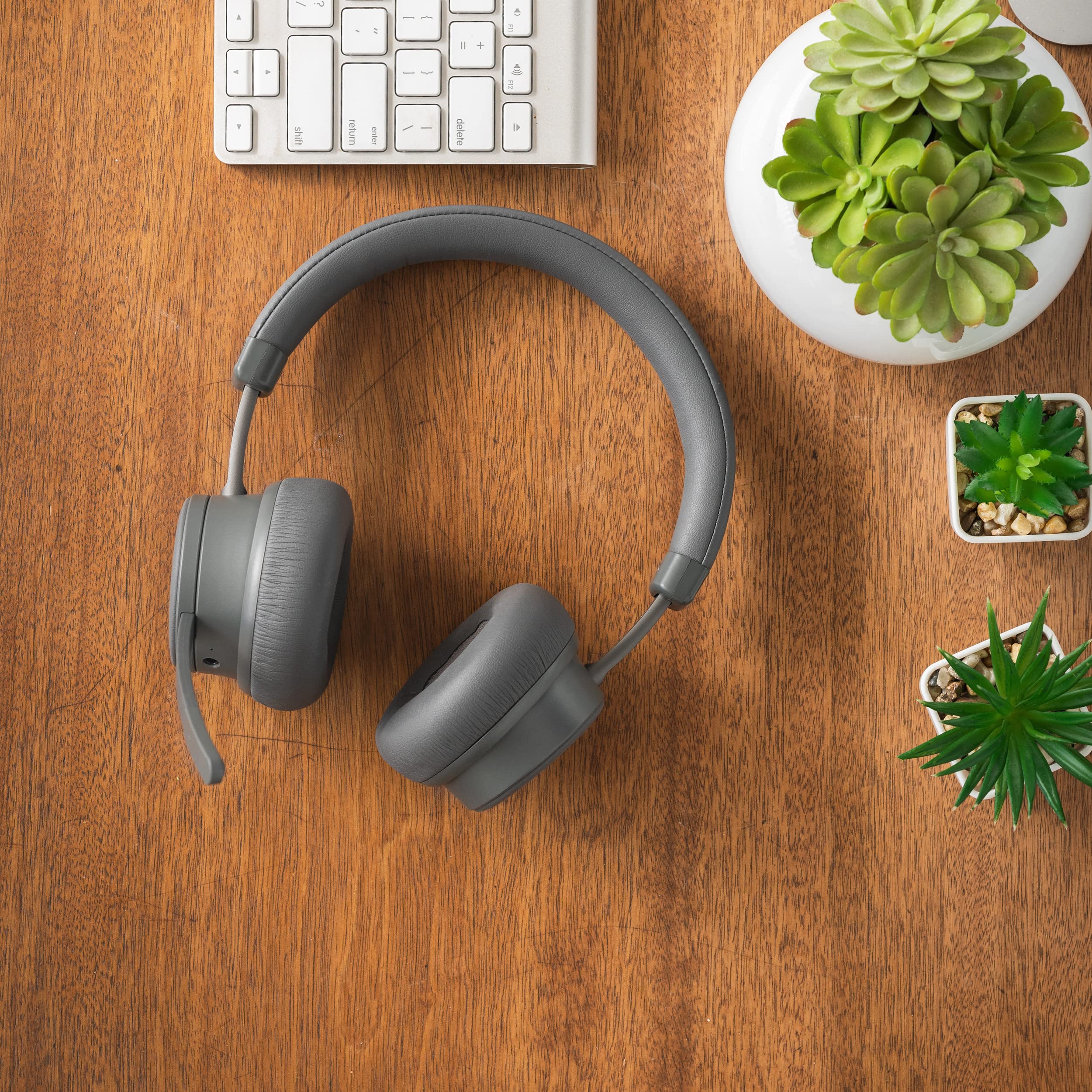Koss CS340BT Wireless Bluetooth Headset with Active Noise Cancellation, On-Ear Design & On-Board Controls - Black | Perfect for Office Calls, Gaming & Travel