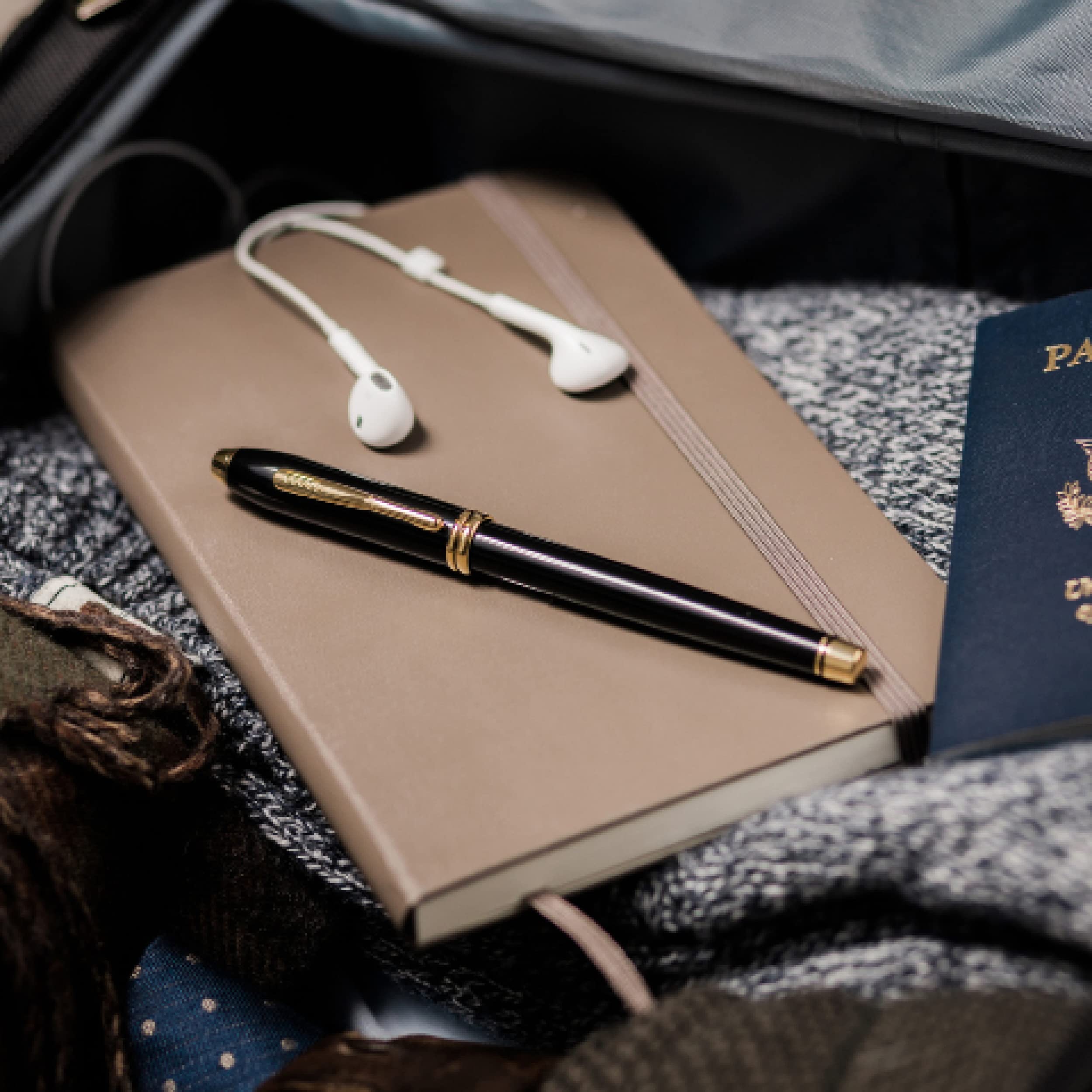 Cross Townsend Refillable Ballpoint Pen - Medium Point, Rhodium-Plated Trim, Black Lacquer with Luxury Gift Box | Premium Writing Instrument for Business, Gifting & Everyday Use