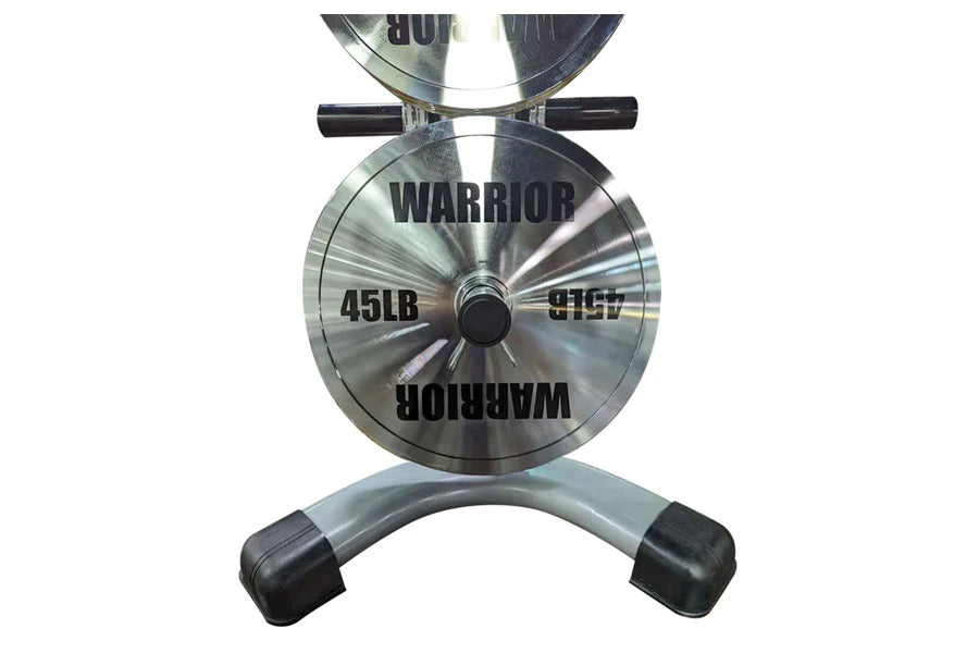Warrior Chrome Olympic Weight Plates - 230lb Set for Strength Training & Home Gym - Perfect for Powerlifting, CrossFit & Weightlifting