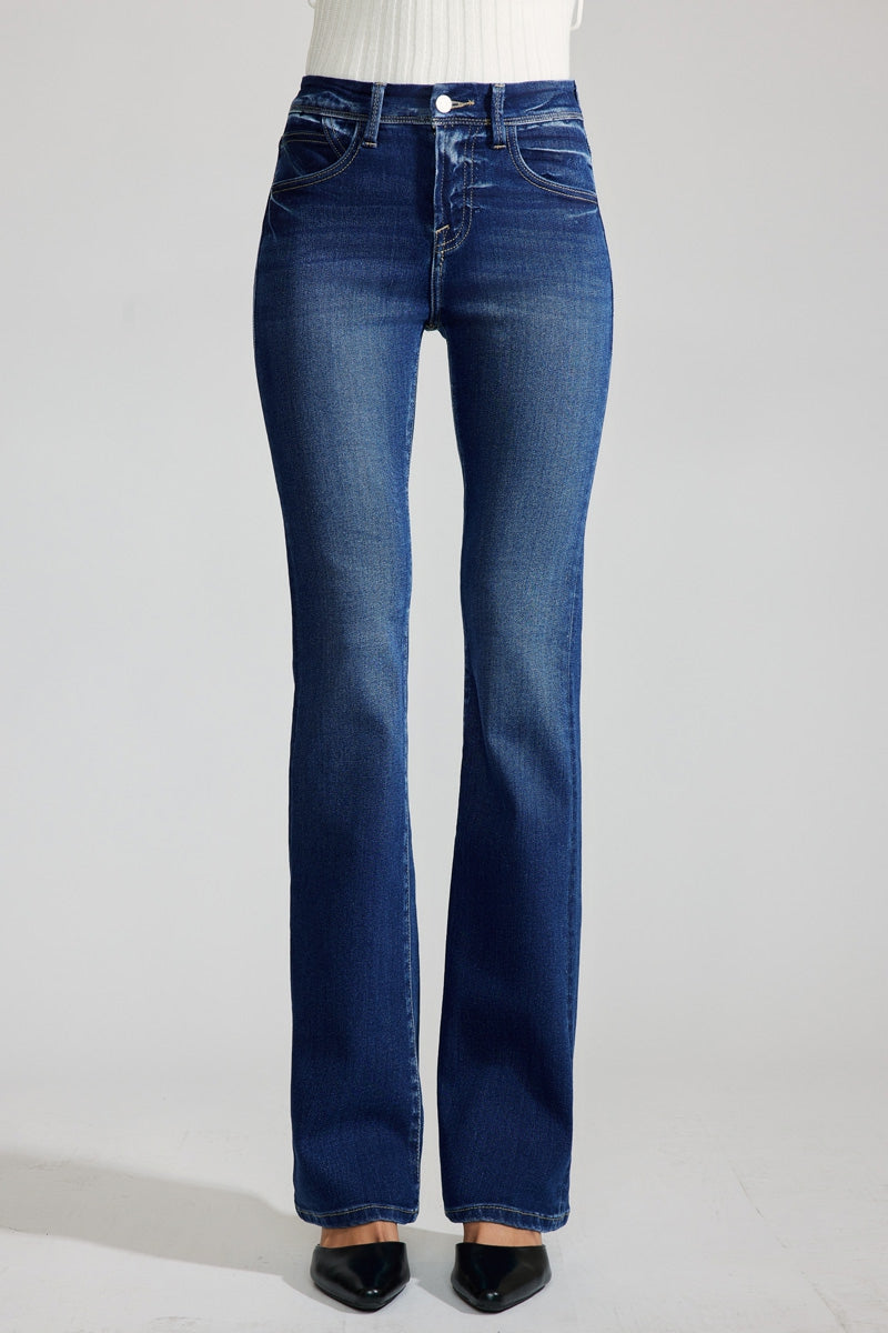 Jesy Premier Ultra High Rise Bootcut Jeans for Women - Stretchy Denim Pants with Flared Leg | Perfect for Casual Wear, Night Out & Office Style