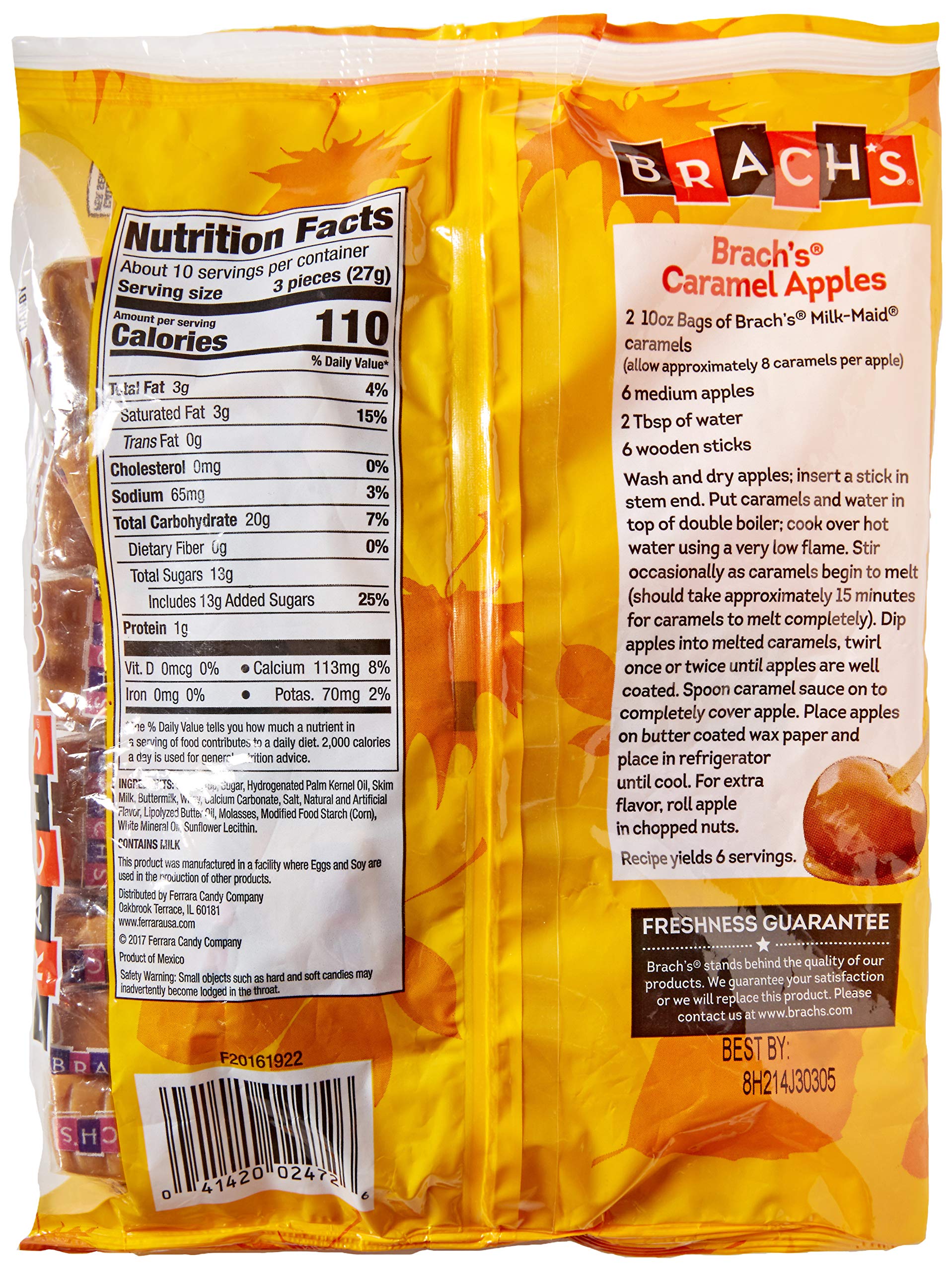 Brachs Caramel Milk Maid Candy - Classic Creamy Caramel Candies in Bulk - Perfect for Halloween, Christmas & Party Favors