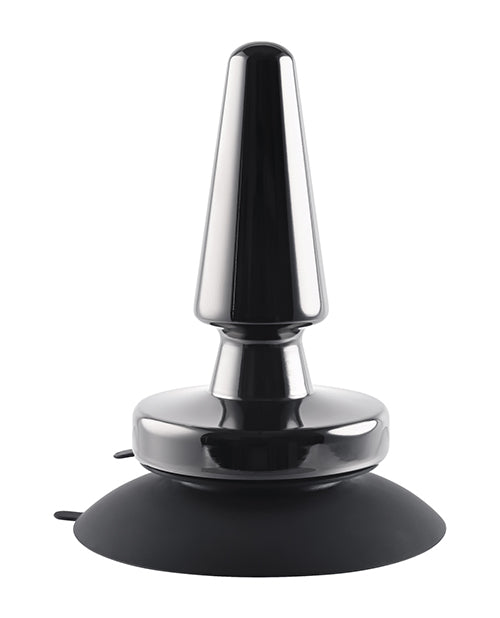 Beginner-Friendly Rechargeable Metal Vibrating Anal Plug - Black | Discreet & Powerful for Solo Play & Couples Use