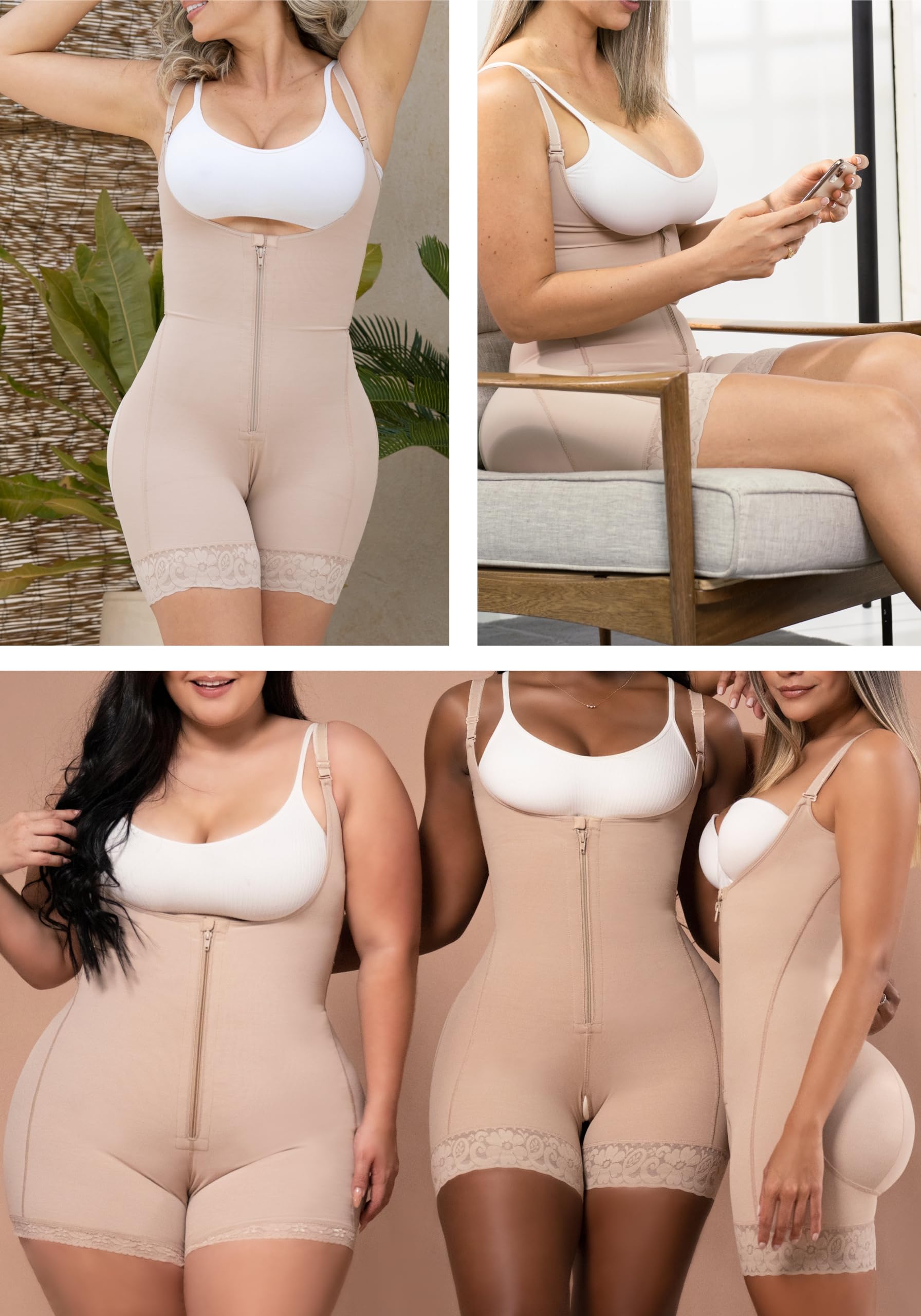 DIANE & GEORDI 2396 Postpartum Shapewear - Colombian Fajas for Women, Tummy Control Body Shaper Girdle - Perfect for Post-Pregnancy Recovery & Everyday Slimming