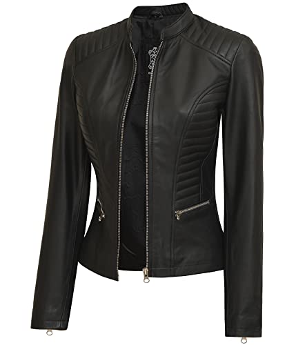 N185 Leather Jacket Women - Black