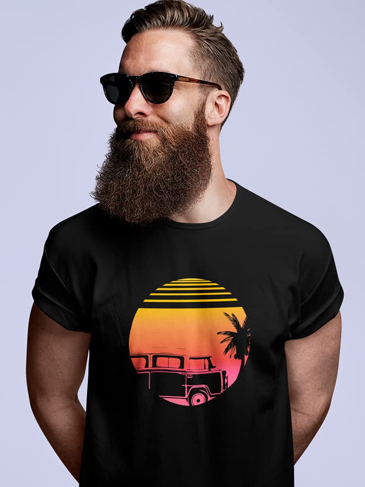 Men's Summer Trip Transporter Van Graphic T-Shirt - Comfortable Casual Tee for Travel, Road Trips & Outdoor Adventures