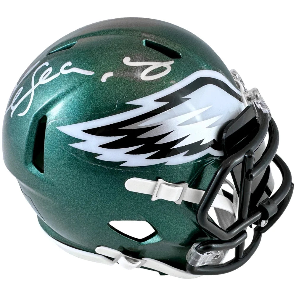 Authentic LeSean McCoy Autographed Philadelphia Eagles Speed Mini Helmet - Signed with BAS COA - Perfect for NFL Collectors, Eagles Fans & Sports Memorabilia Displays