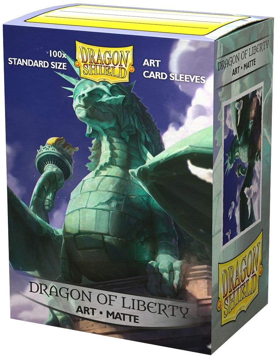 Dragon Shield Matte Art Dragon of Liberty 100CT Pack - Premium Sleeves for MTG, Pokemon, and Yu-Gi-Oh! Trading Card Games - Perfect for Collectors and Competitive Play