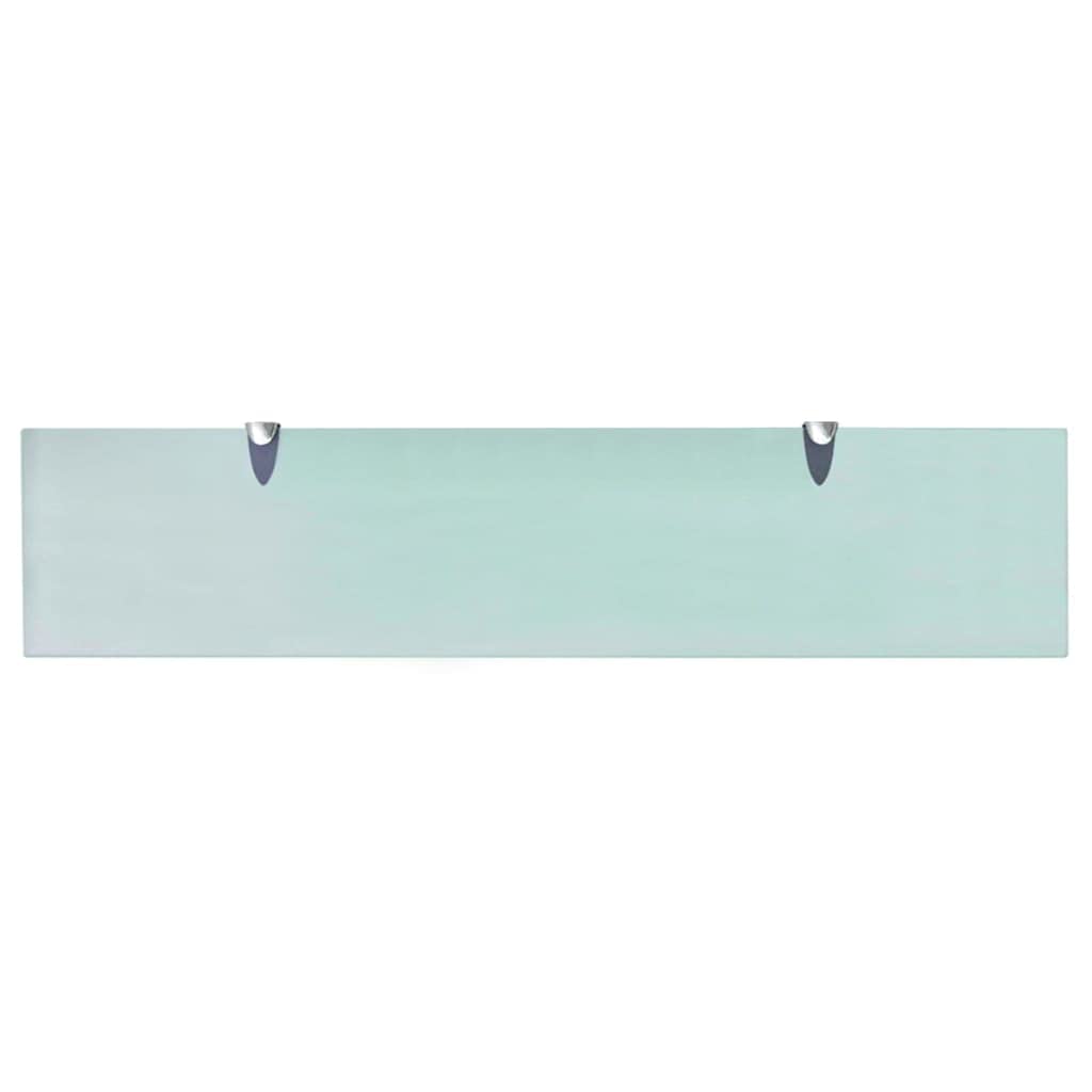 35.4'' Floating Glass Wall Shelf - Multipurpose Storage & Decor Ledge for Bedroom, Bathroom, Living Room, Kitchen & Laundry - Modern Home Organization Solution for Books, Plants & Decorative Items