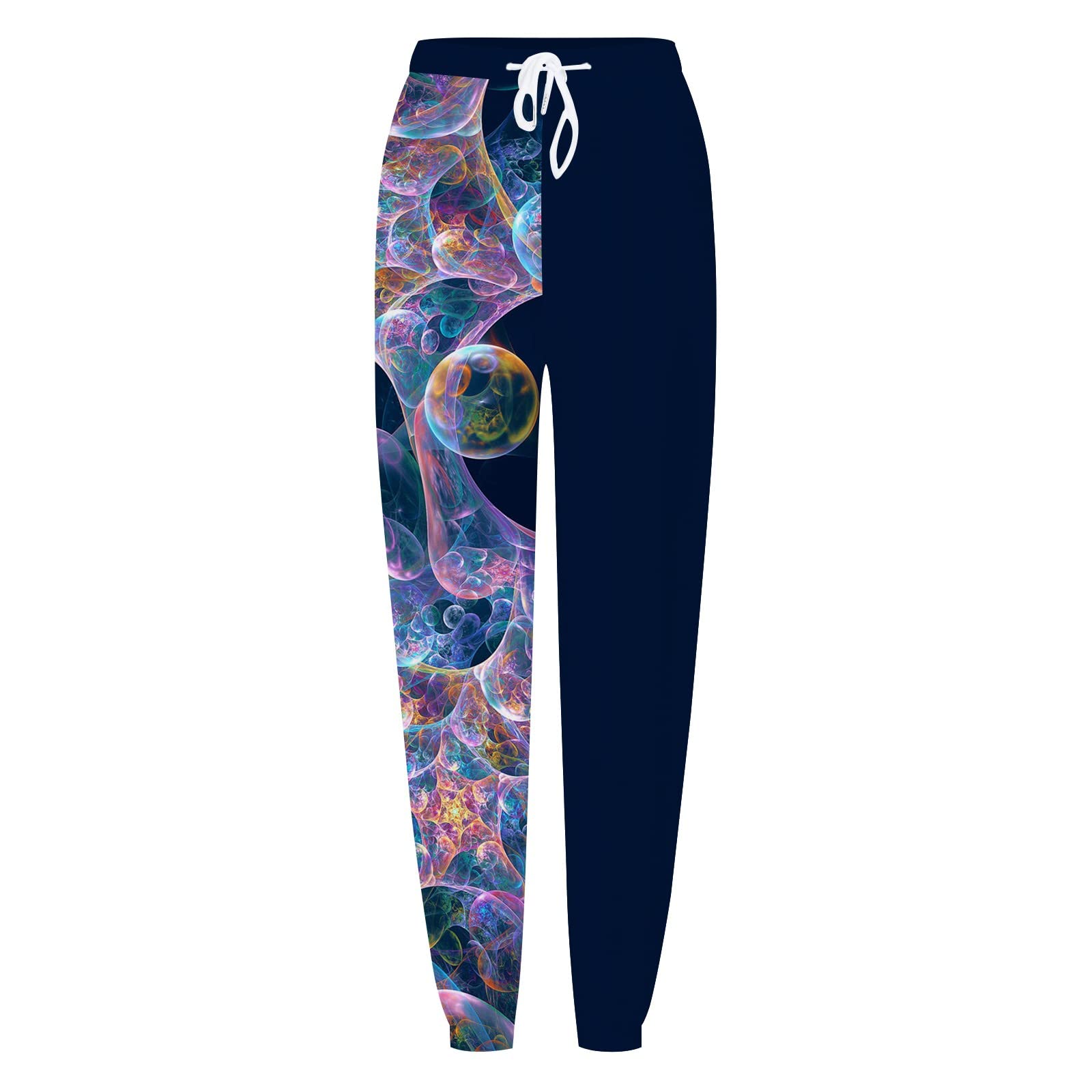 Women's Drawstring Sweatpants with Pockets - Butterfly Print Sport Joggers, Elastic Waist Comfort Pants for Yoga, Running & Lounge Wear - Plus Size Available