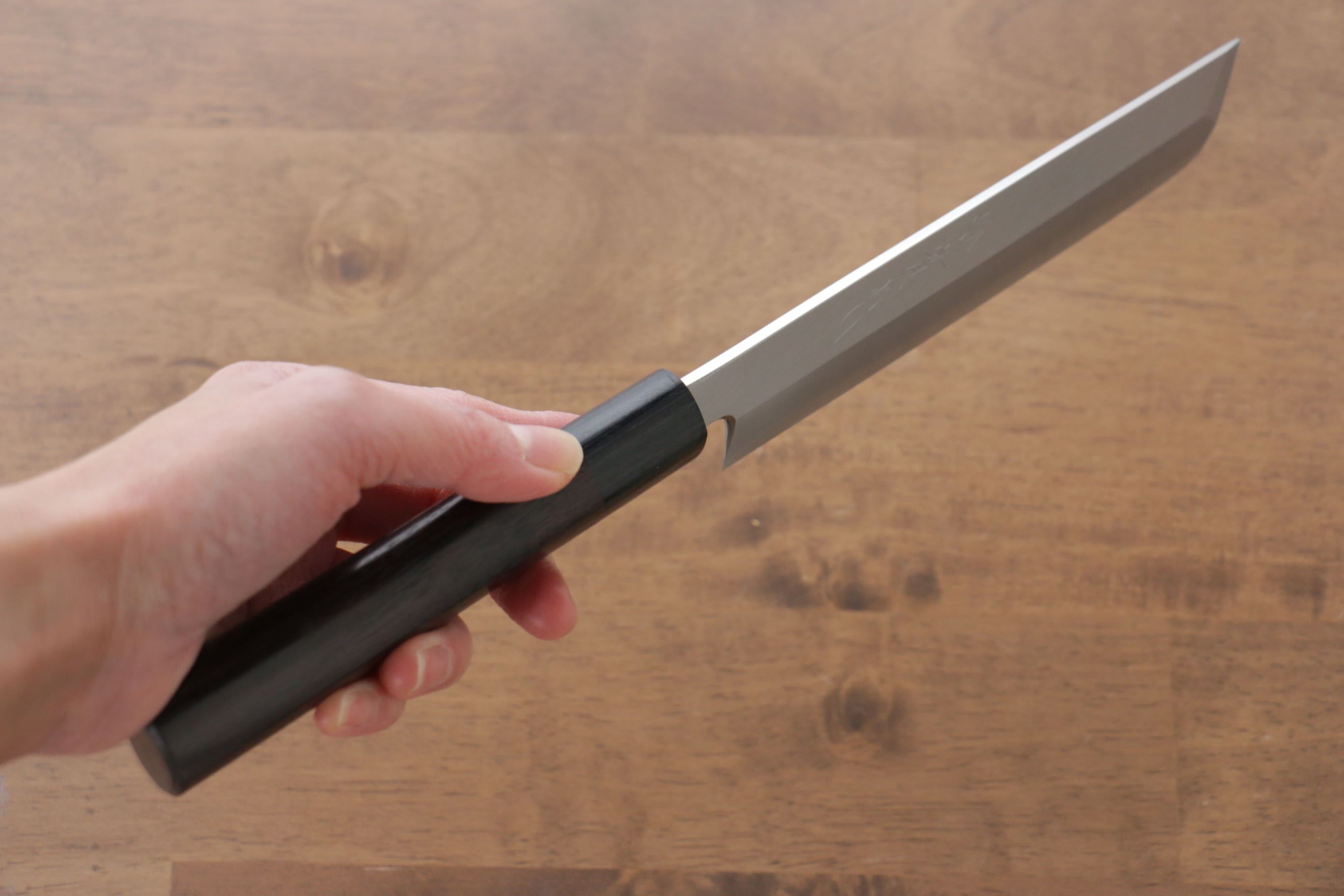 Premium Jikko Silver Steel No.3 Usuba Japanese Chef Knife 165mm with Exquisite Shitan Handle - Perfect for Sushi, Vegetables & Precision Cutting in Professional Kitchens