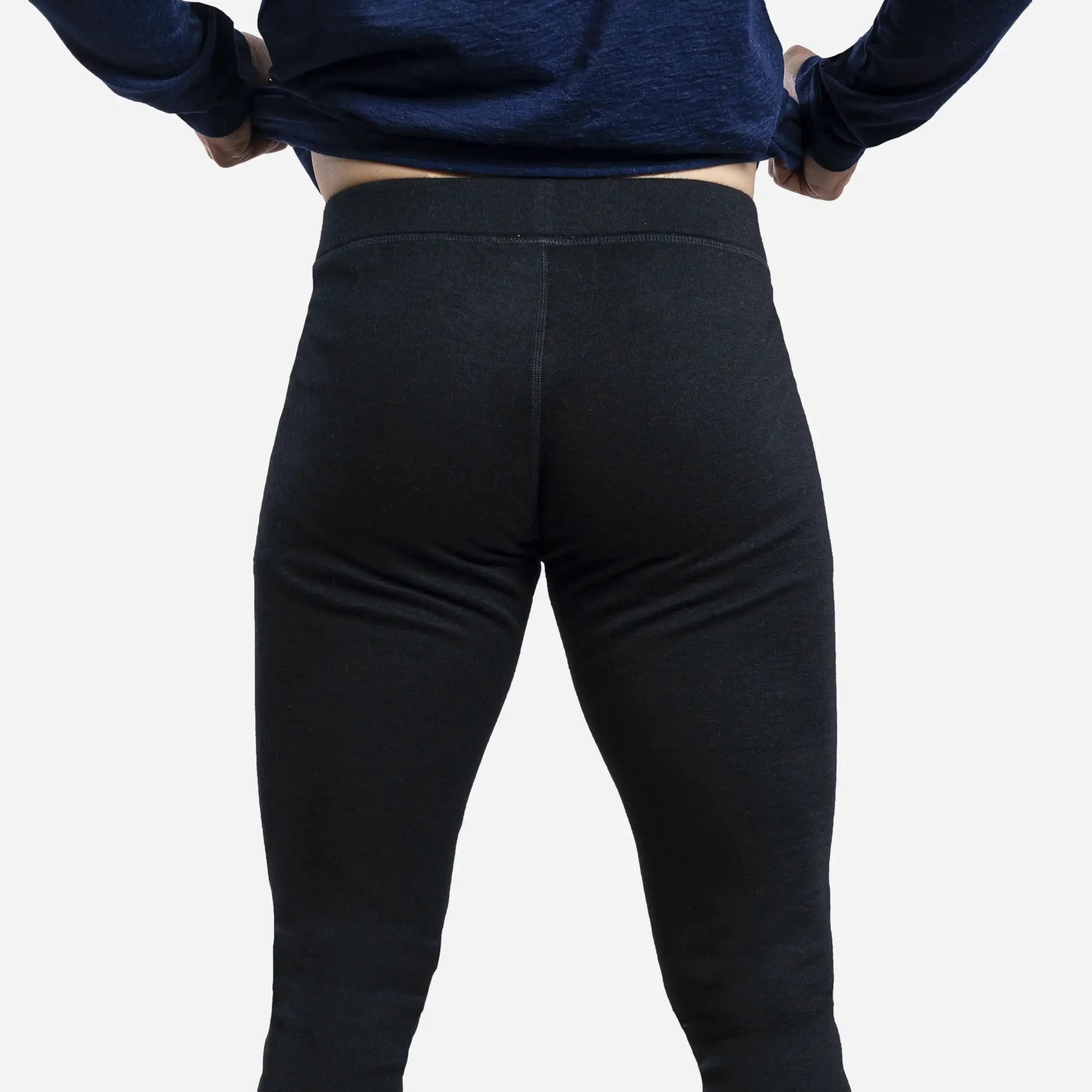 Men's Alpaca Wool Leggings - 420 Midweight Thermal Base Layer for Hiking, Skiing & Winter Outdoor Activities