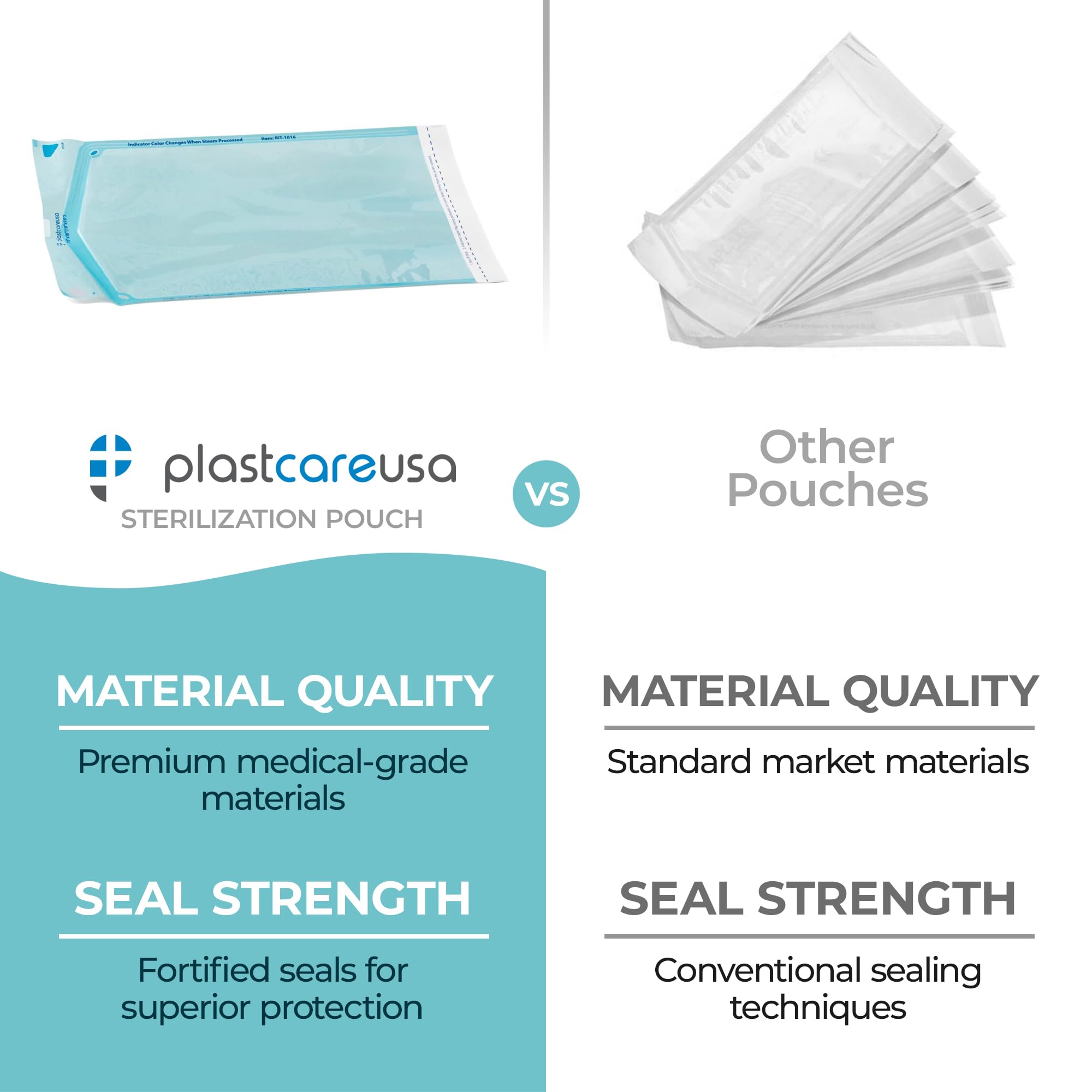 2000 Bulk Sterilization Pouches for Medical & Dental Instruments - 10