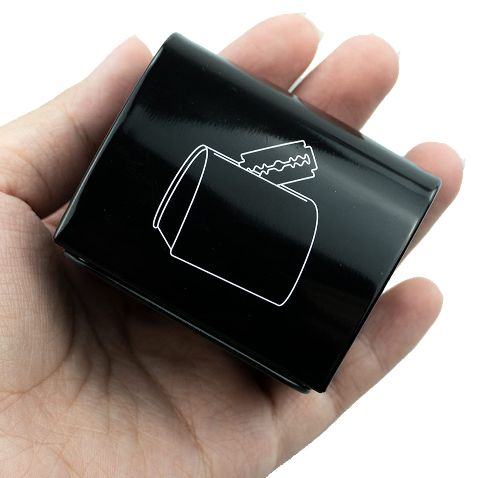 Safe Razor Blade Disposal Case - Secure Storage Bank for Used Double Edge Safety Razor Blades | Eco-Friendly Shaving Accessory for Home & Travel Use