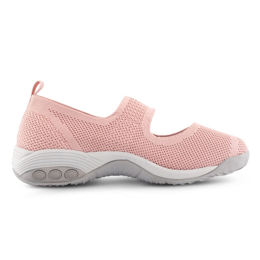 Therafit Women's Comfortable Flats - Slip On Walking Shoes for Women with Arch Support - Perfect for Work, Travel & Everyday Wear