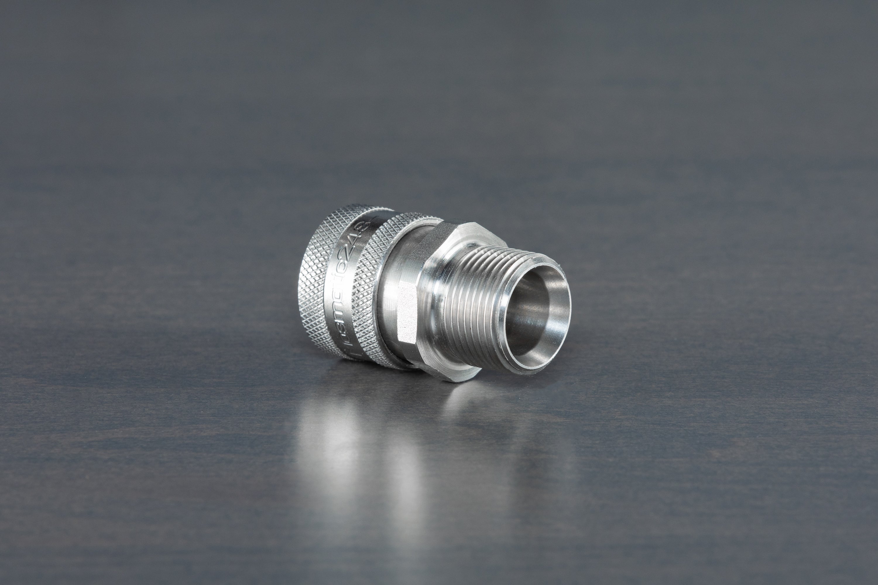 Mosmatic T304 Stainless Steel M22 Male (15mm) to 3/8 Quick Disconnect Coupler - Perfect for Pressure Washers, Car Wash Systems & Industrial Applications