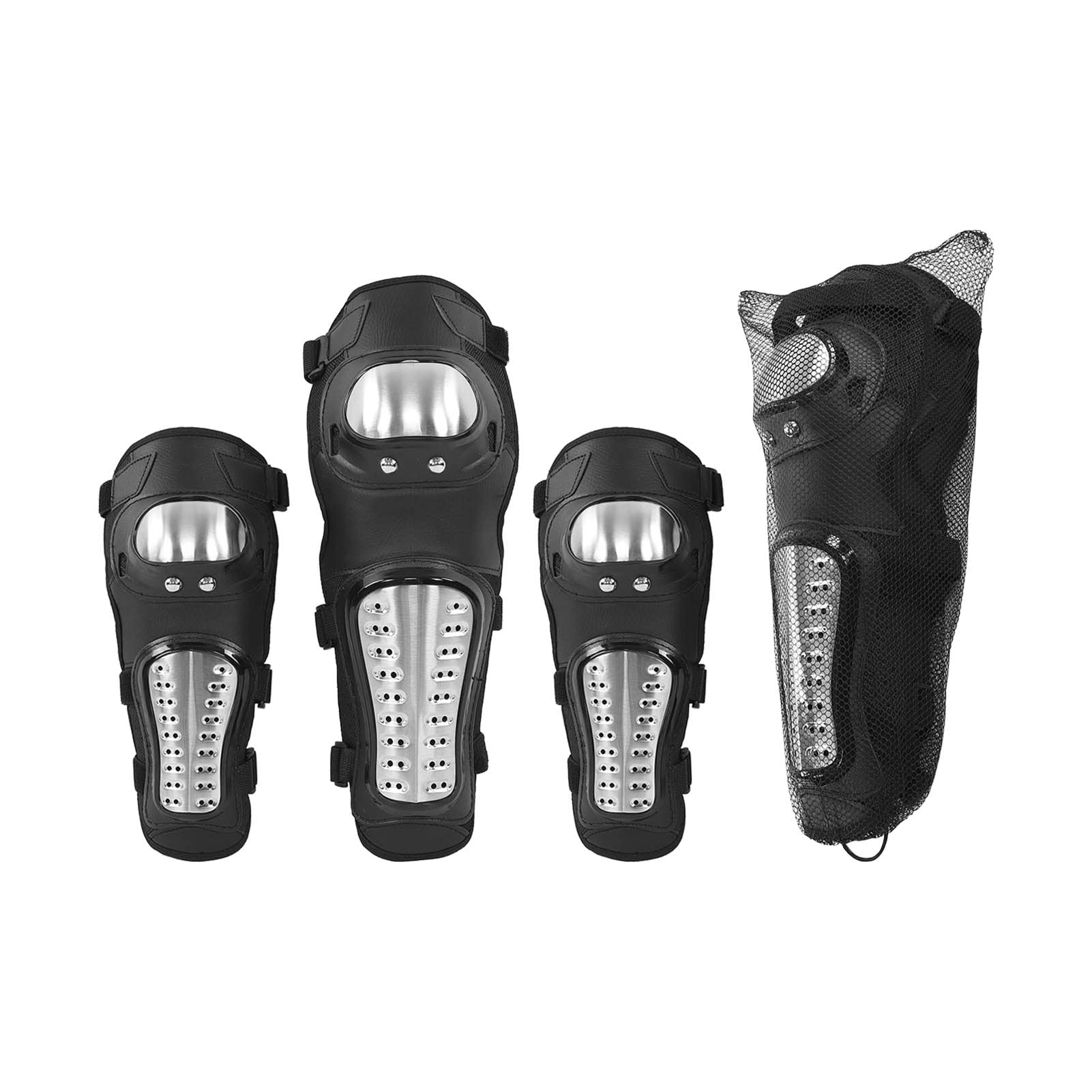Motorcycle Knee & Elbow Pads - Breathable Protective Gear for MTB, ATV, Motocross Riding