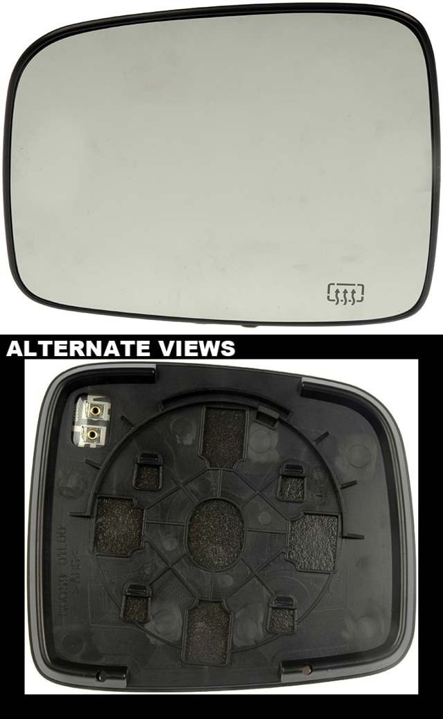 APDTY 67355 Heated Left Side Mirror Replacement - Durable Plastic Backed Design for Enhanced Visibility & Safety - Perfect for Winter Driving & Defrosting in Cold Weather