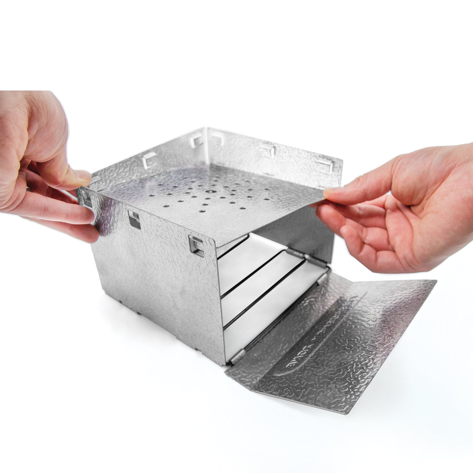 Foldable Flat Aluminum Camping Stove - Portable & Lightweight for Backpacking, Hiking & Outdoor Cooking Adventures