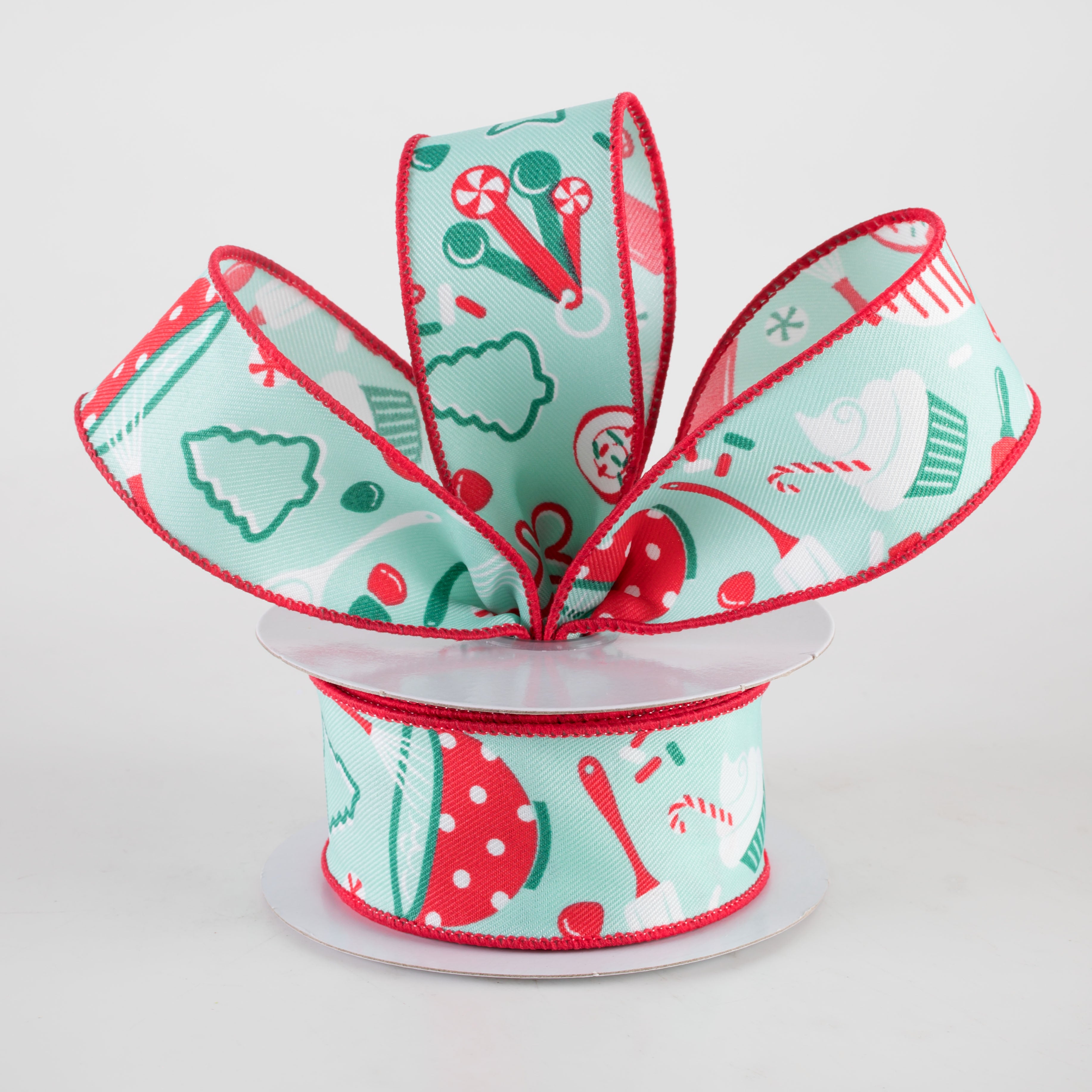 1.5 Inch Holiday Baking Ribbon - Jade Mint Green (10 Yards) for Gift Wrapping, Christmas Decorations & DIY Crafts