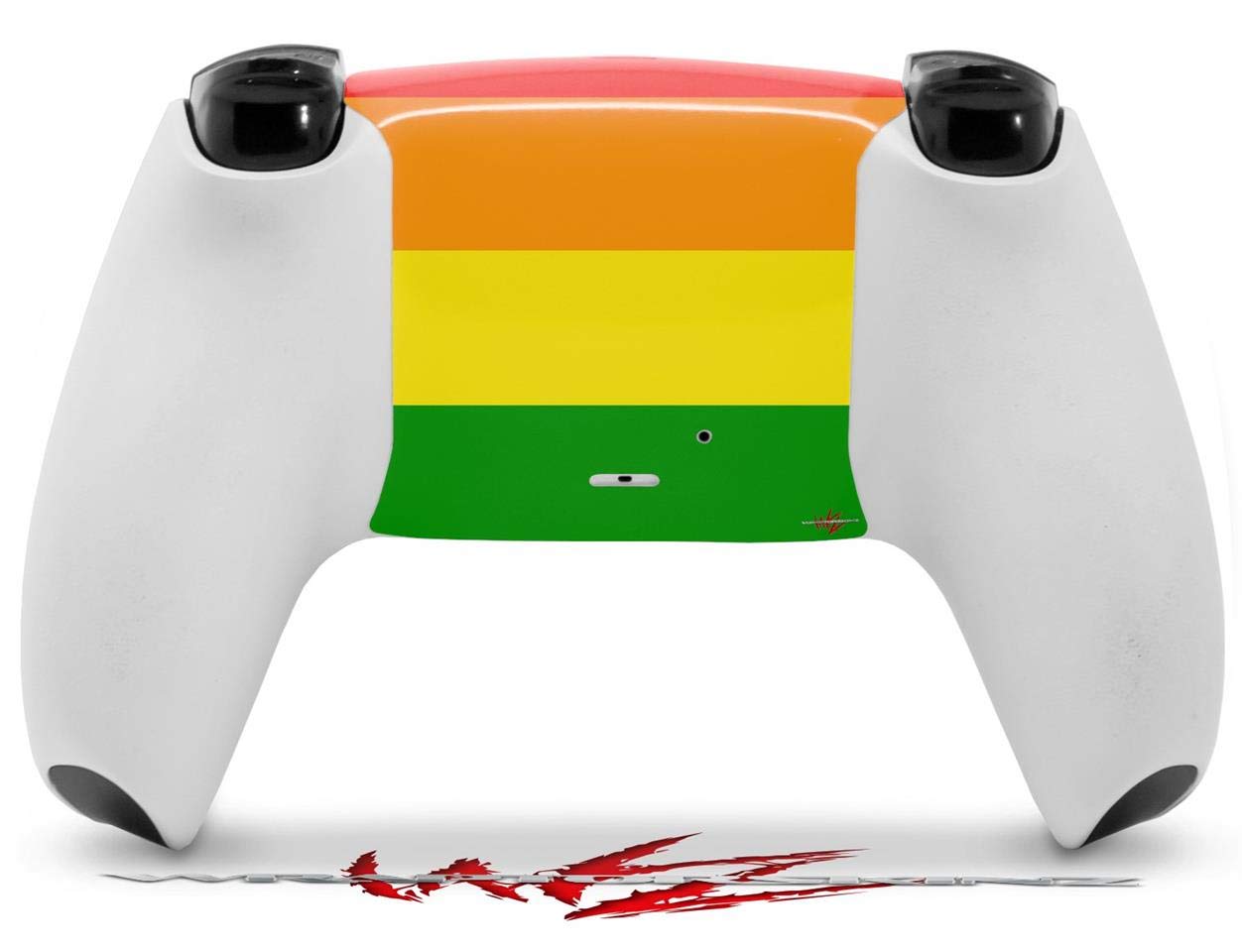 PS5 DualSense Controller Skin Wrap - Rainbow Stripes for Gaming & Protection