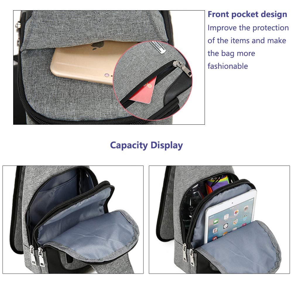 Best Sling Bag for Women & Men - Lightweight Crossbody Chest Shoulder Backpack for Hiking, Travel & Daily Use | Small Casual Daypack