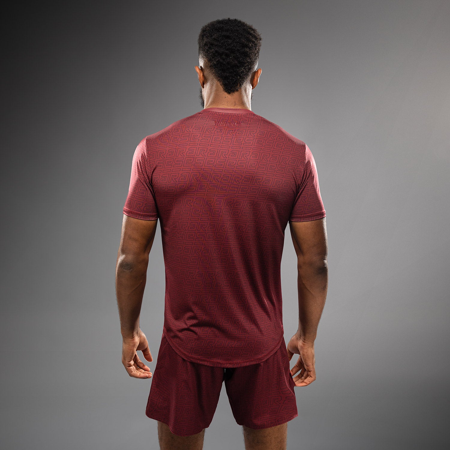 Venum x Ares Men's Dry Tech Shirt - Moisture Wicking Performance T-Shirt for Gym & MMA Training (Burgundy) - Ideal for Workouts, Martial Arts & Active Lifestyle