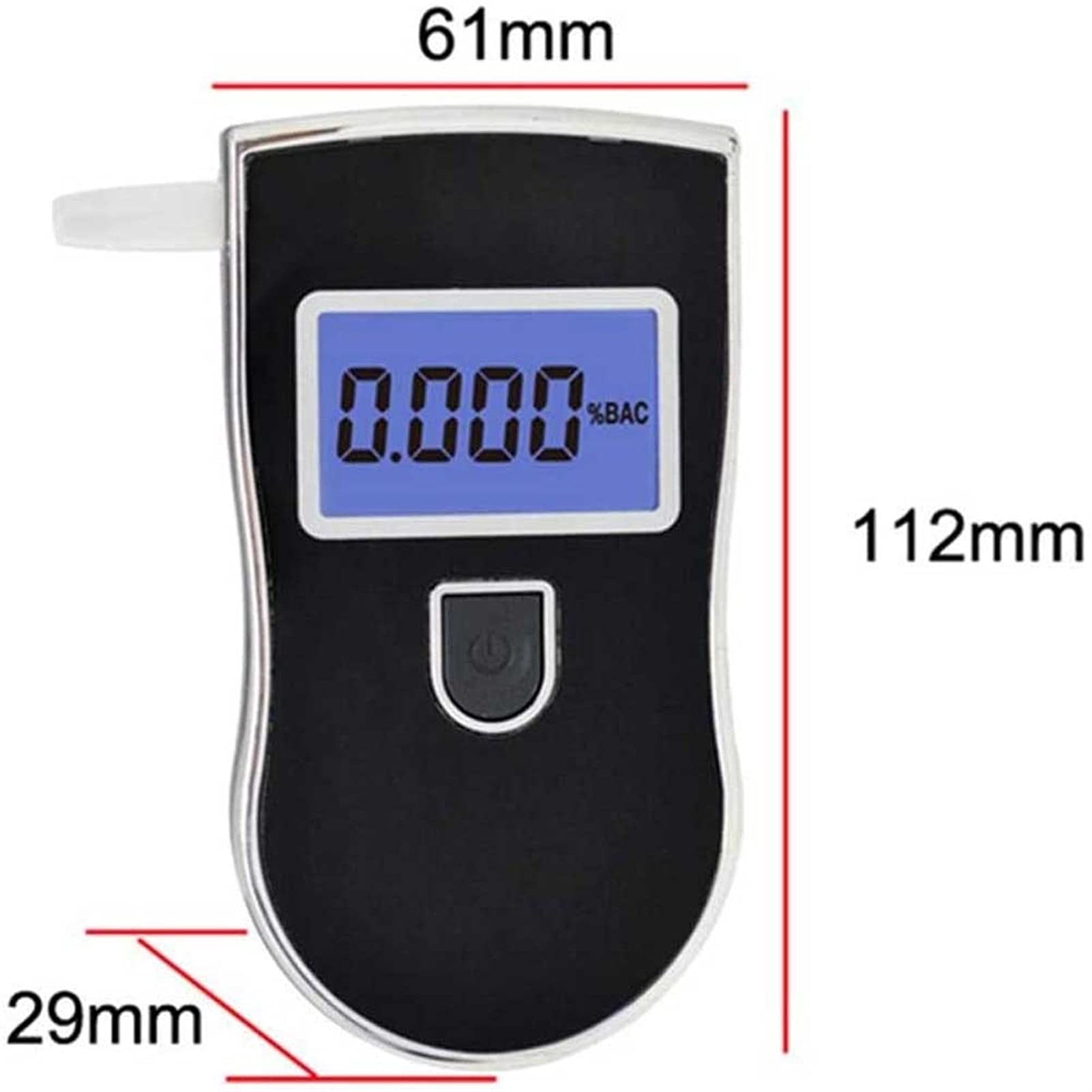 **Portable Digital Breathalyzer with LCD Screen - Keychain Alcohol Tester for Drivers, Personal & Home Use - Detect BAC Levels for Safe Driving & Responsible Drinking**