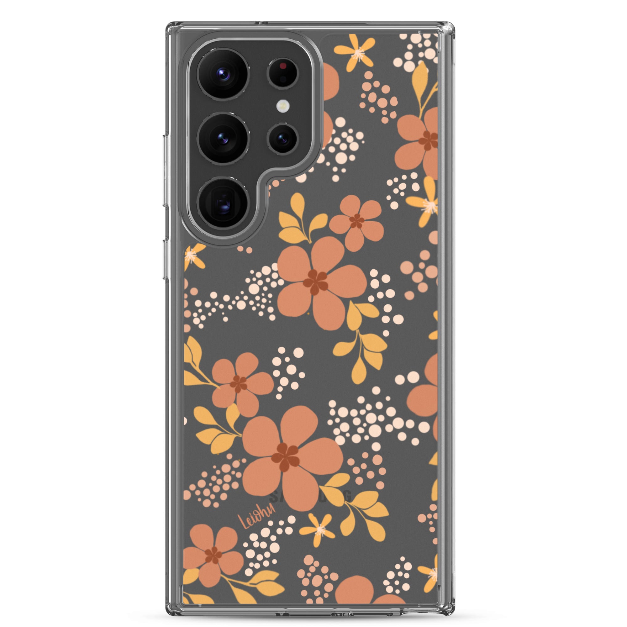 Groovy Pua Clear Protective Phone Case for Samsung Galaxy S21/S20/Note 20 - Slim & Scratch-Resistant Cover for Everyday Use, Work & Travel