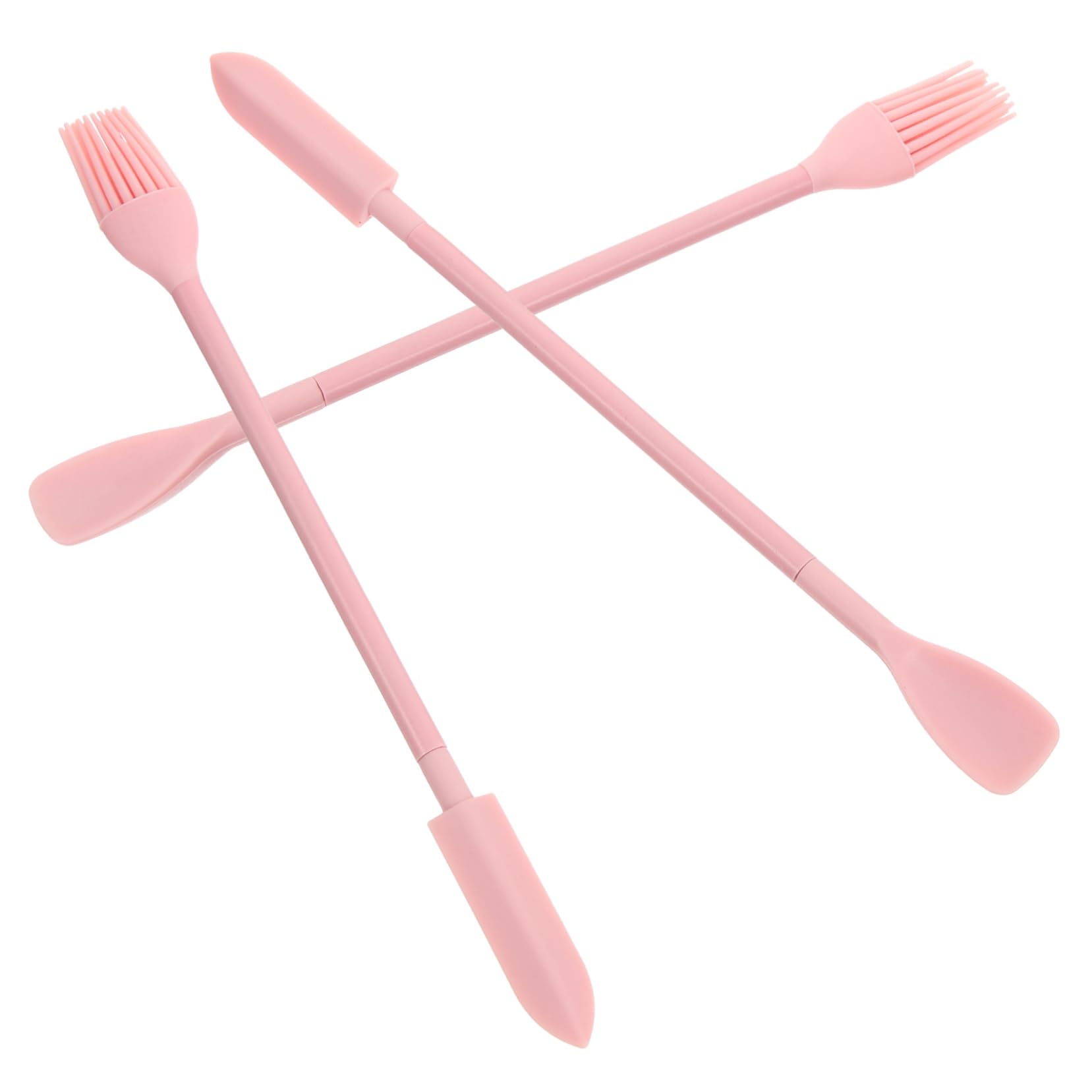 iPetboom 1 Set Retractable Scoop Skincare Spatula - Reusable Mini Makeup Tool for Foundation, Lotion & Cream Application - Pink Cosmetic Spatula Set for Precise Makeup & Skincare Routine (Perfect for Travel, Salon & Home Use)
