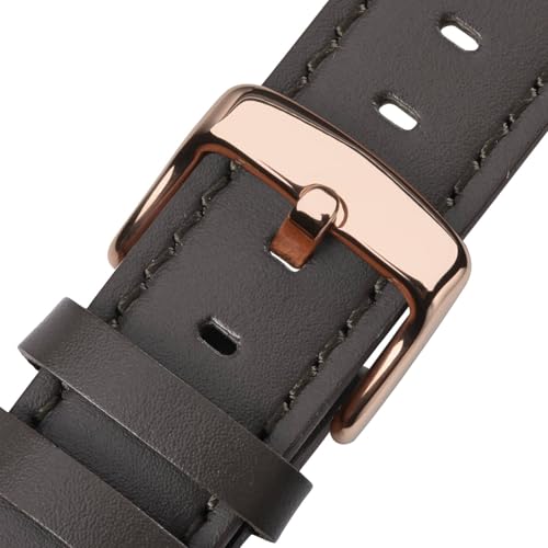 Dark Brown/Dark Brown Stitching/Rose Gold Buckle
