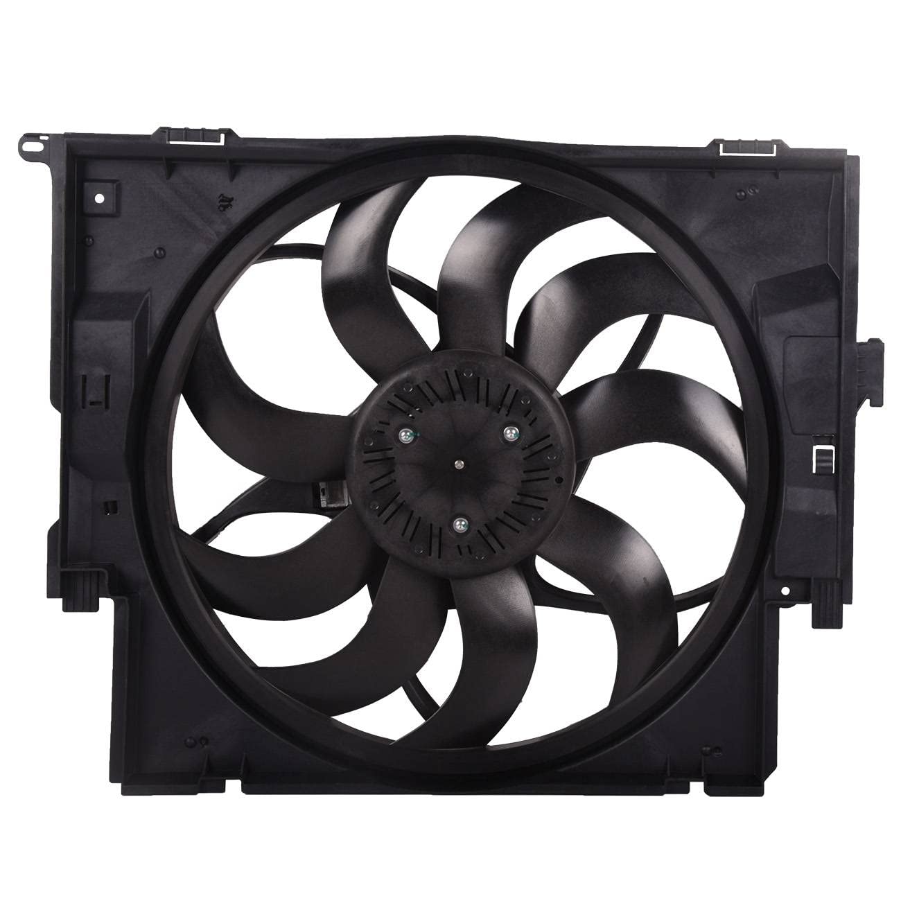 Topaz 17428641964 Radiator Cooling Fan Assembly - Compatible with BMW 328i 335i 435i M235i (2012-2016) - Perfect for Engine Cooling & Overheating Prevention
