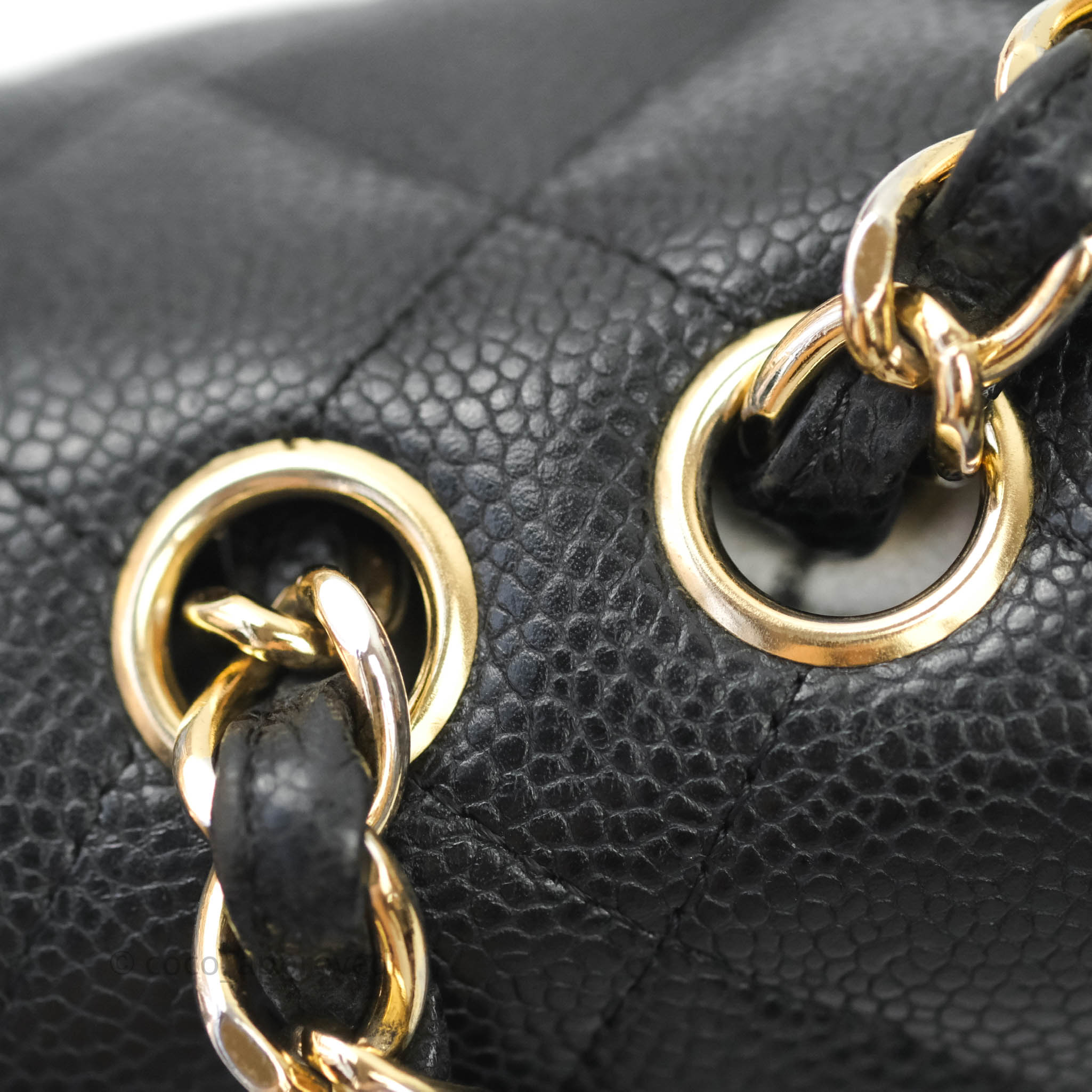Chanel Classic Jumbo Single Flap Handbag in Black Caviar Leather with 24K Gold Hardware - Luxury Designer Shoulder Bag for Women, Perfect for Work, Evening Events & Special Occasions