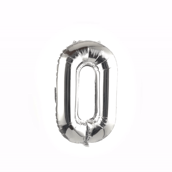 Balloonify Silver Mylar Letter O Balloon - 40 Inch Large Foil Alphabet Balloon for Birthday Party Decorations, Wedding, Baby Shower & Graduation Events (1 Count per Box)