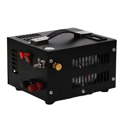 12V Portable PCP Air Compressor 4500PSI/310BAR - High Pressure Airgun Pump with 110V Power Supply for PCP Rifles, Paintball & Airsoft (Perfect for Hunting, Shooting Range & Outdoor Adventures)