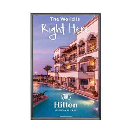 24x96 Large Poster Frame - Wide Face Display Swing Frame for Wall Art, Photos, and Signs - Perfect for Home, Office, and Event Decorations
