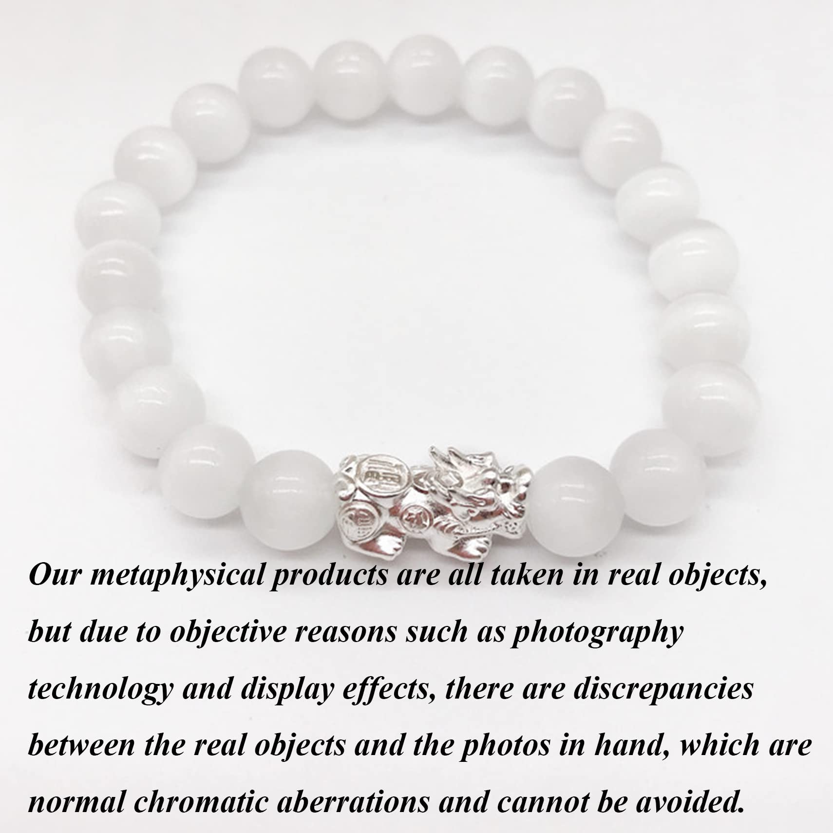 Feng Shui Bracelet for Women - Sterling Silver Pixiu Bracelet with Natural Cat Eye Stone & Crystal Chakra Stones - Good Luck Talisman Jewelry for Wealth & Protection - Perfect for Meditation, Gifts & Positive Energy