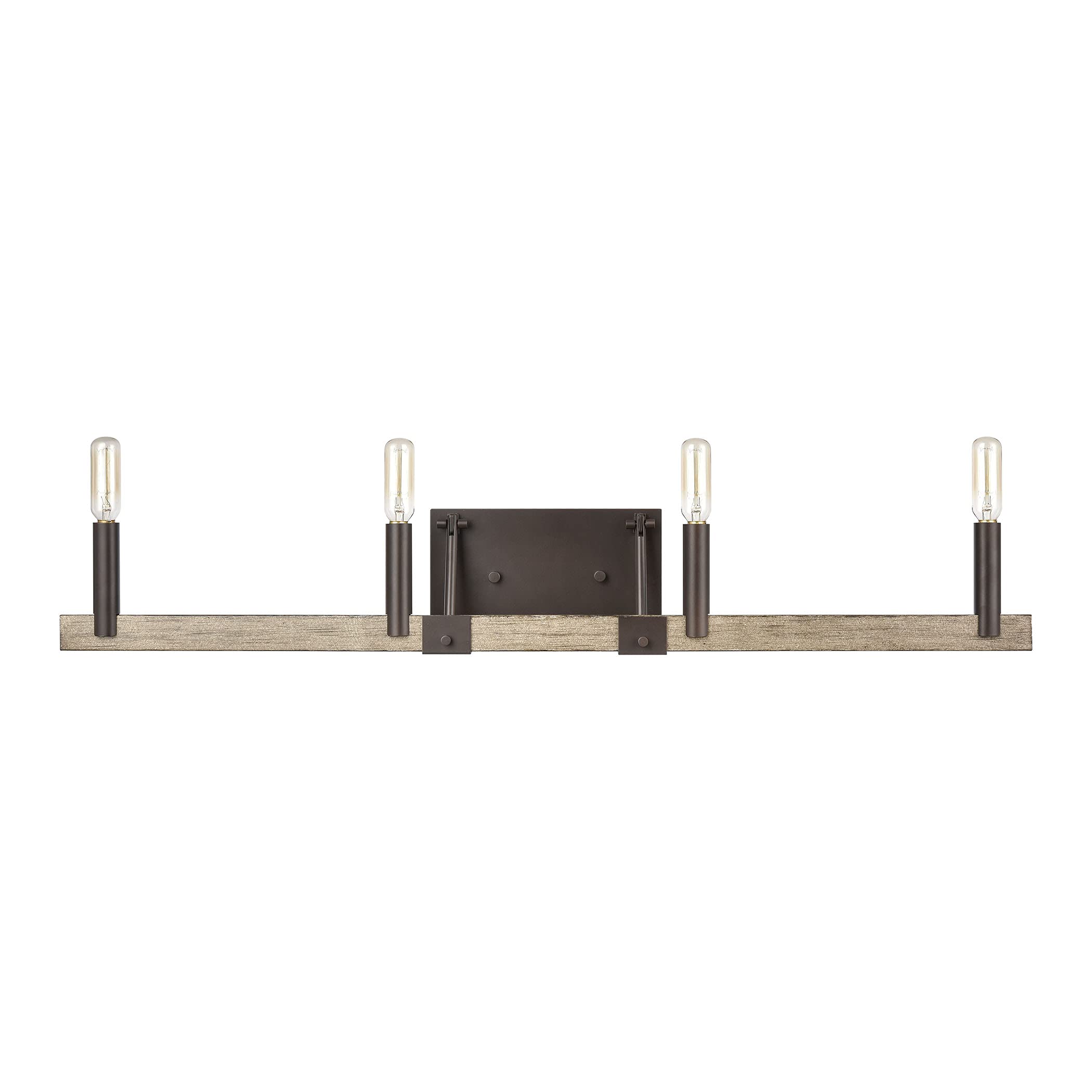 Elk Home Transitions Vanity Light - 4-Light Oil Rubbed Bronze Bathroom Fixture, 32-Inch Wide Transitional Style Lighting for Vanity Mirror, Perfect for Bathroom, Powder Room or Dressing Area Makeup Lighting