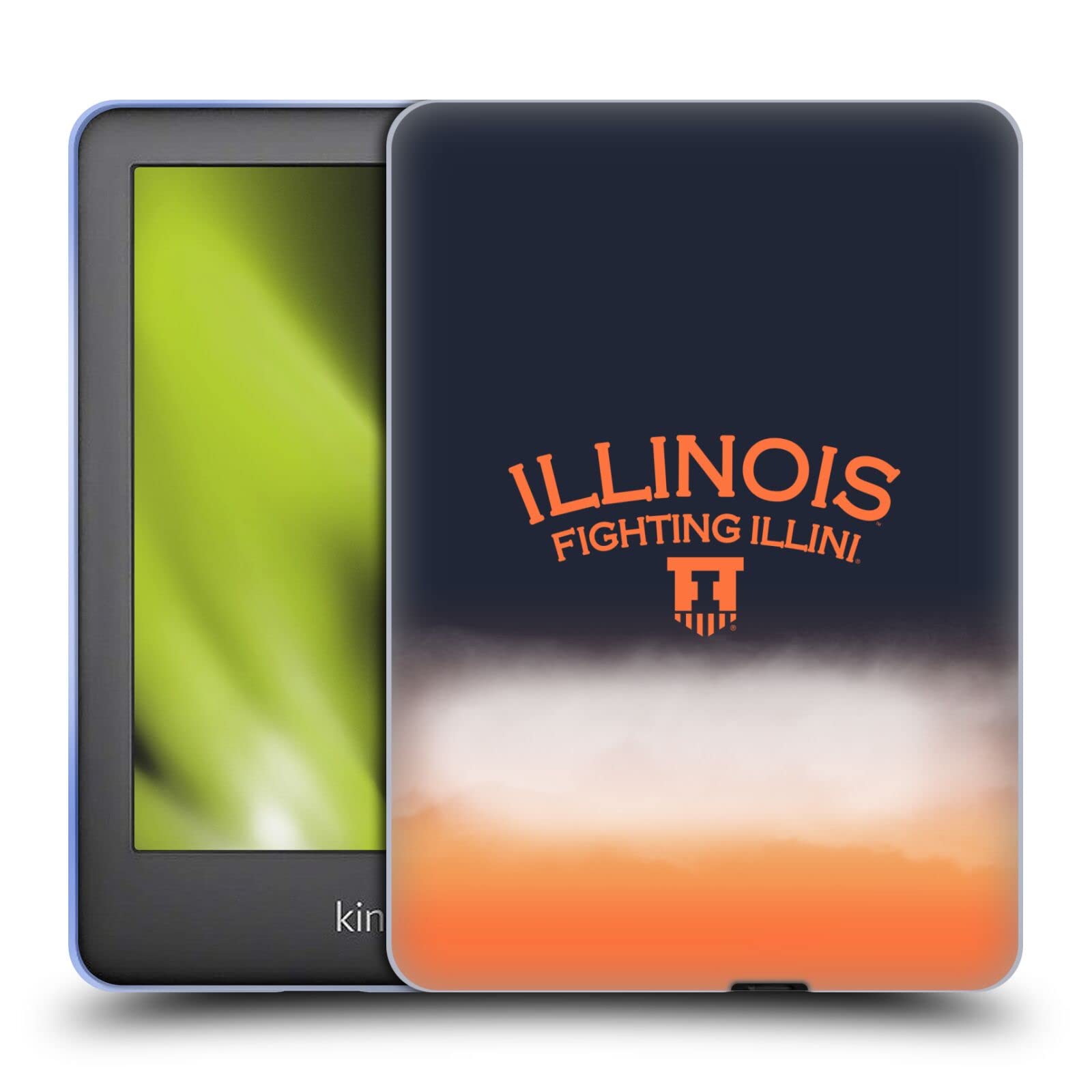 Officially Licensed University of Illinois Fighting Illini Soft Gel Case for Amazon Kindle 10th Generation (2019) - Durable Protection for Kindle E-Reader, Perfect for Students and Alumni