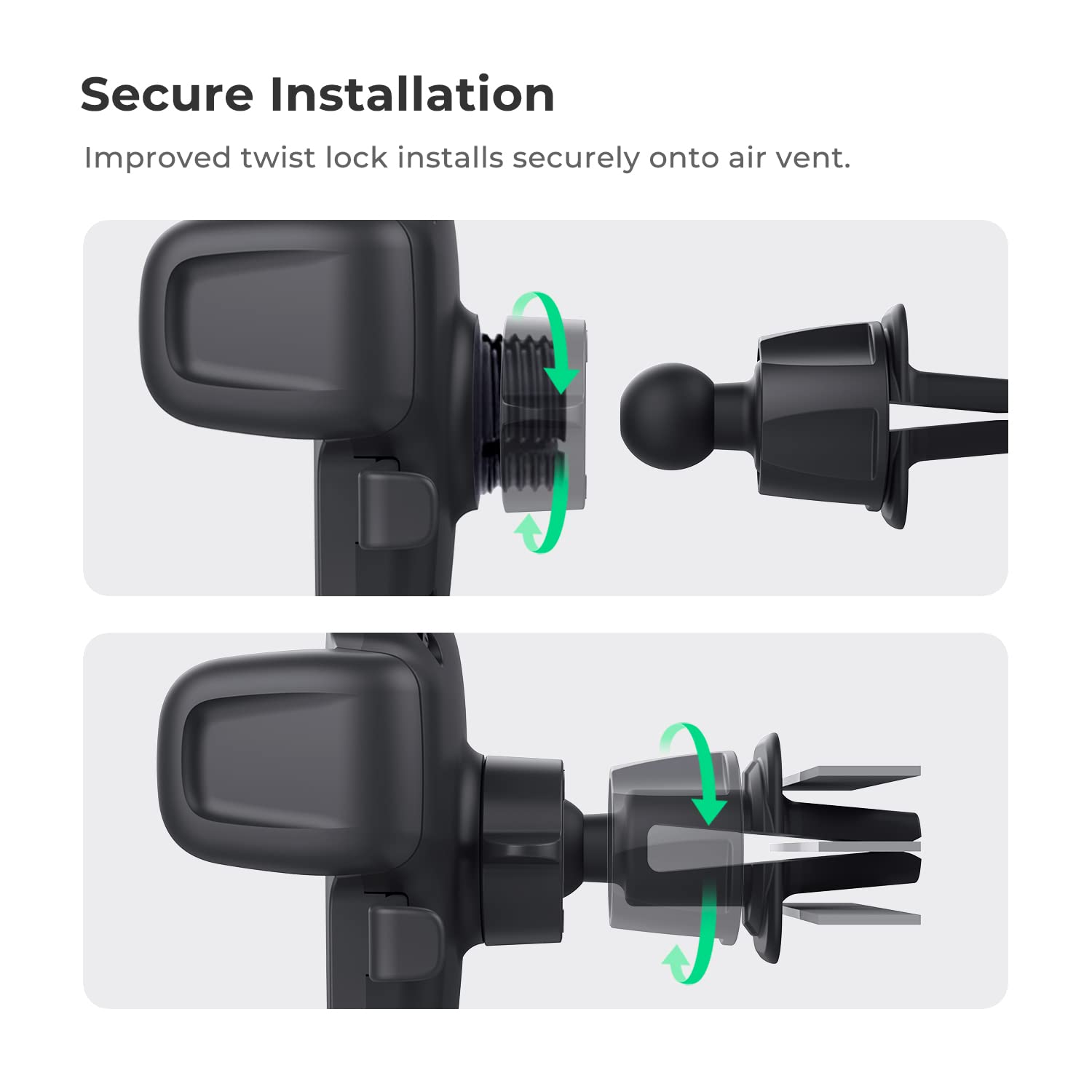 iOttie Easy One Touch 5 Universal Car Phone Mount Holder - Compatible with iPhone, Samsung, Google, Huawei & All Smartphones | Air Vent & Dashboard Mount for Safe Driving & Hands-Free Navigation