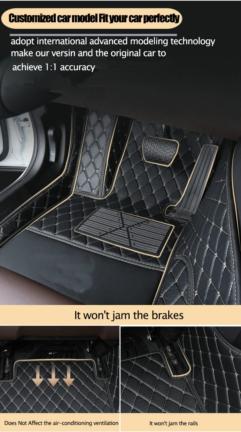 Premium Custom Luxury Car Floor Mats for SUV, Truck & Van - All Weather Protection, Perfect Fit for Most Vehicles (Wine Red) - Ideal for Road Trips, Daily Commutes & Family Adventures