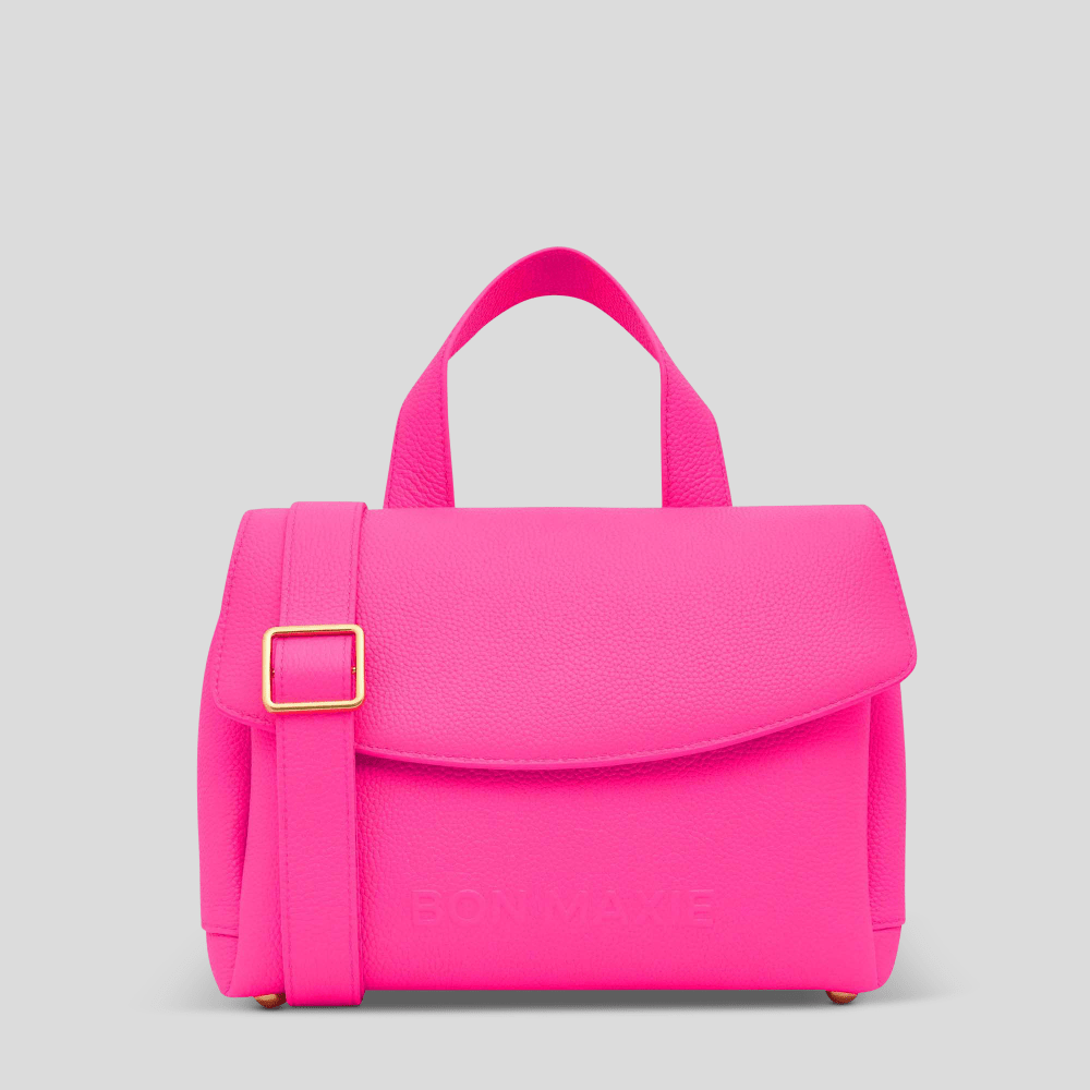 Tryhard Leather Crossbody Bag for Women - Neon Pink Fashion Shoulder Purse | Perfect for Casual Outings, Travel & Everyday Use