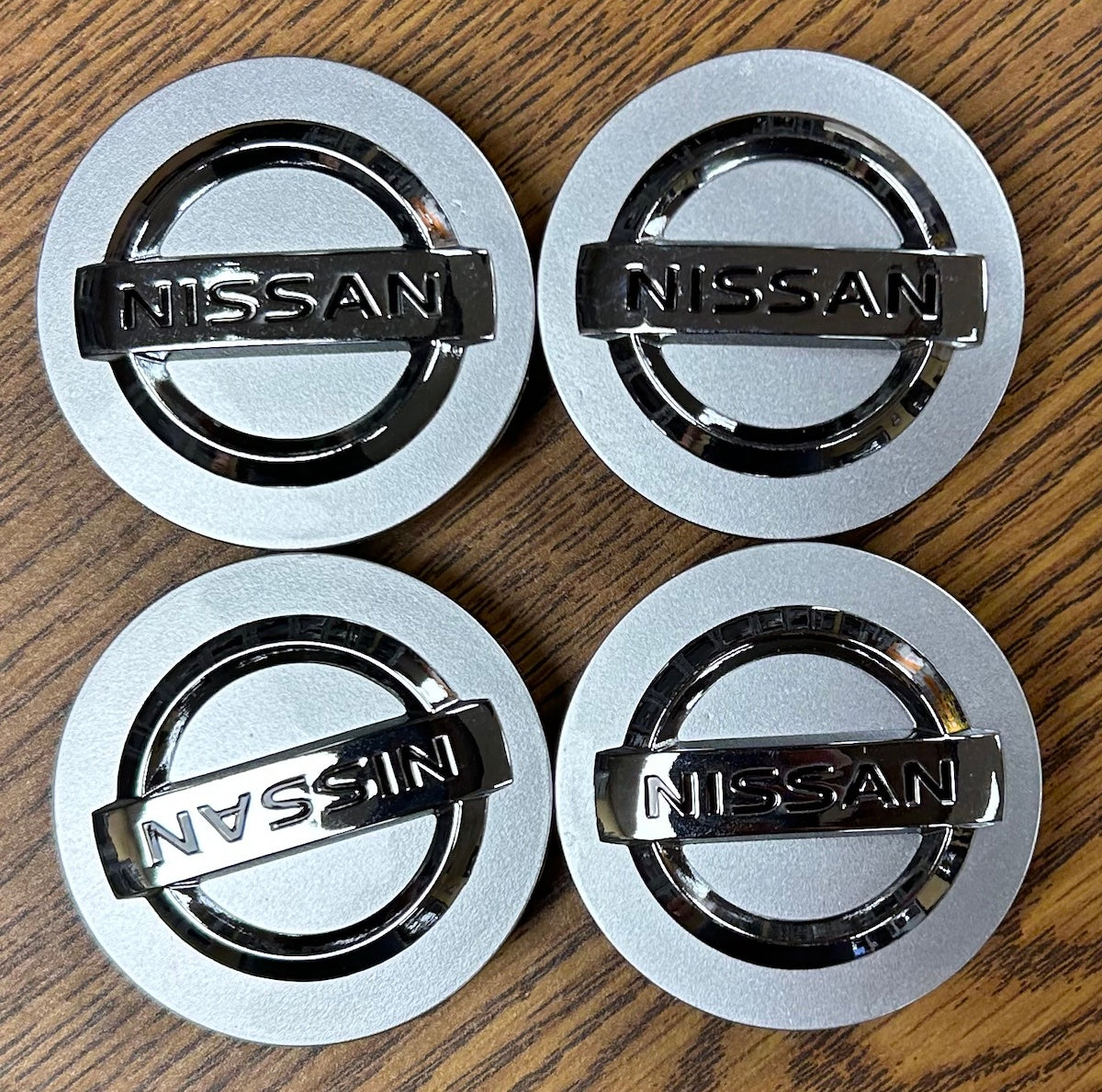 Nissan 350Z 370Z Altima GT-R LEAF Silver Wheel Center Cap Set (40342AU511) - Perfect for Car Customization & Wheel Upgrades